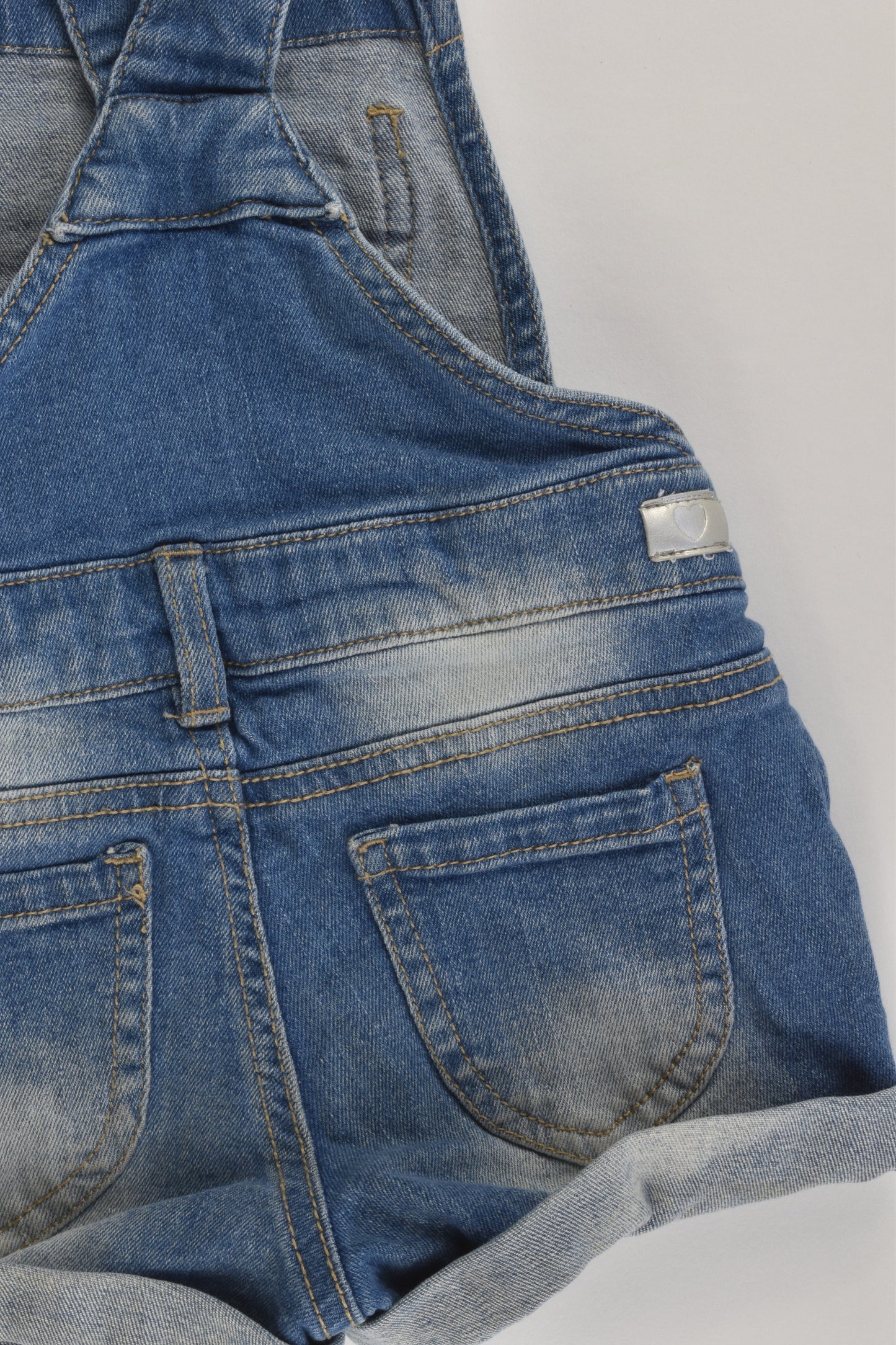 Target Size 2 Stretchy Denim Short Overalls