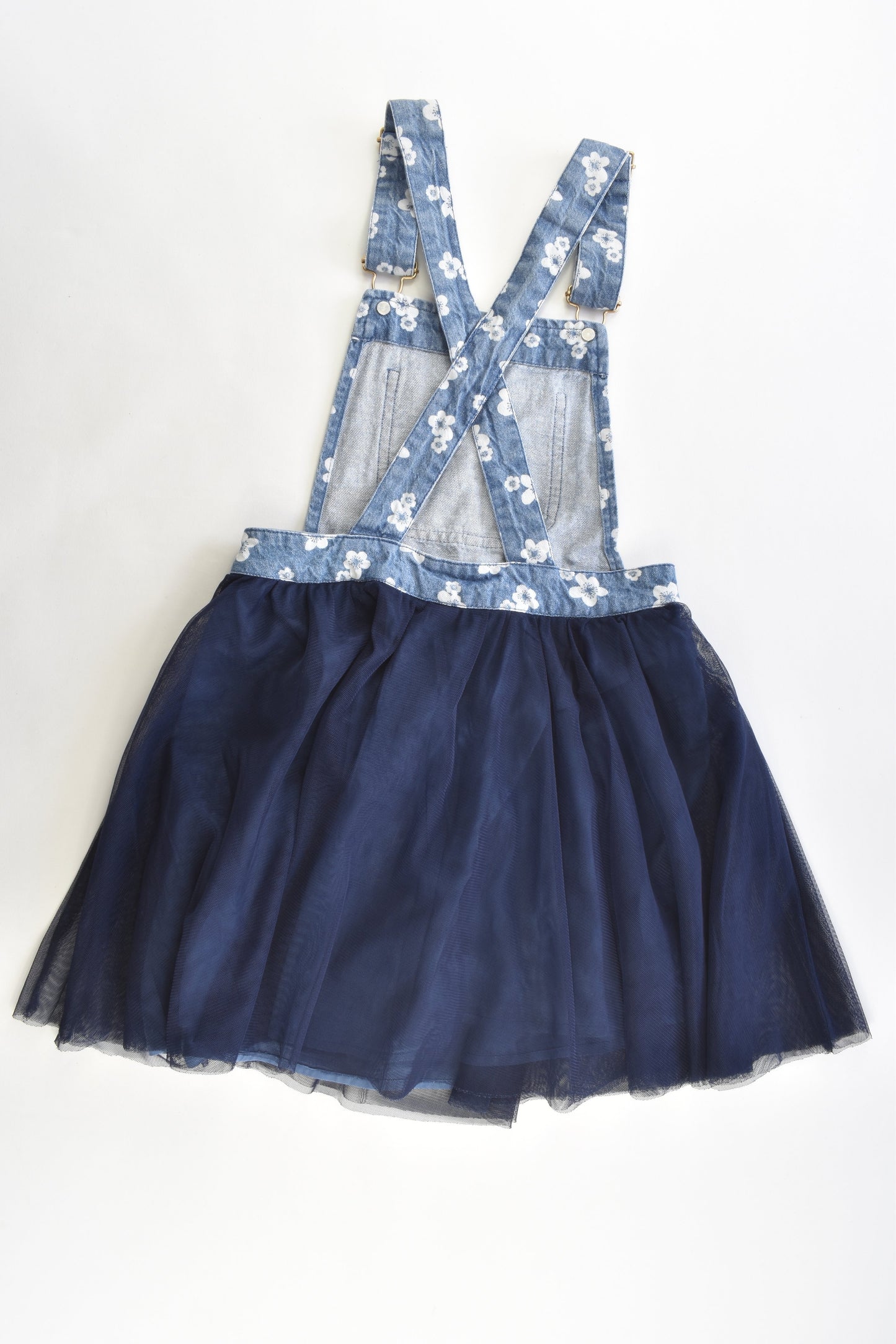 Target Size 7 Lined Denim Tulle Dress