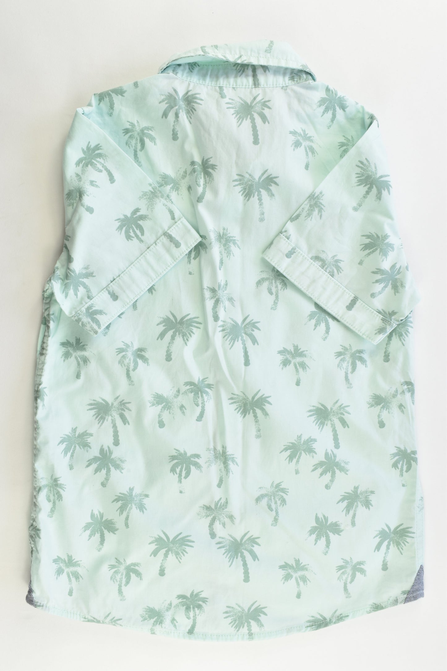 Target Size 7 Palm Trees Collared Shirt
