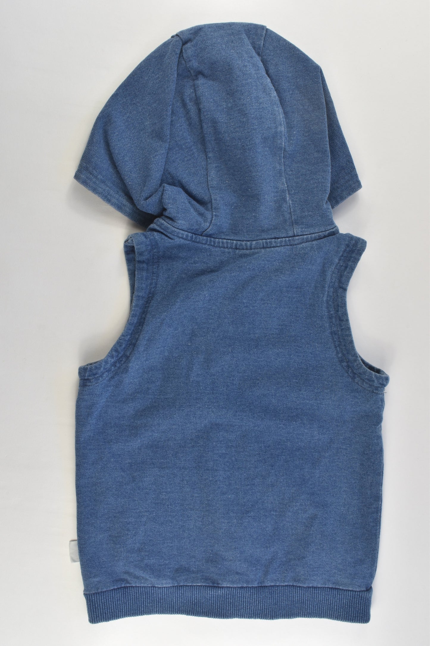 Teeny Weeny Size 2 Hooded Denim-like Vest