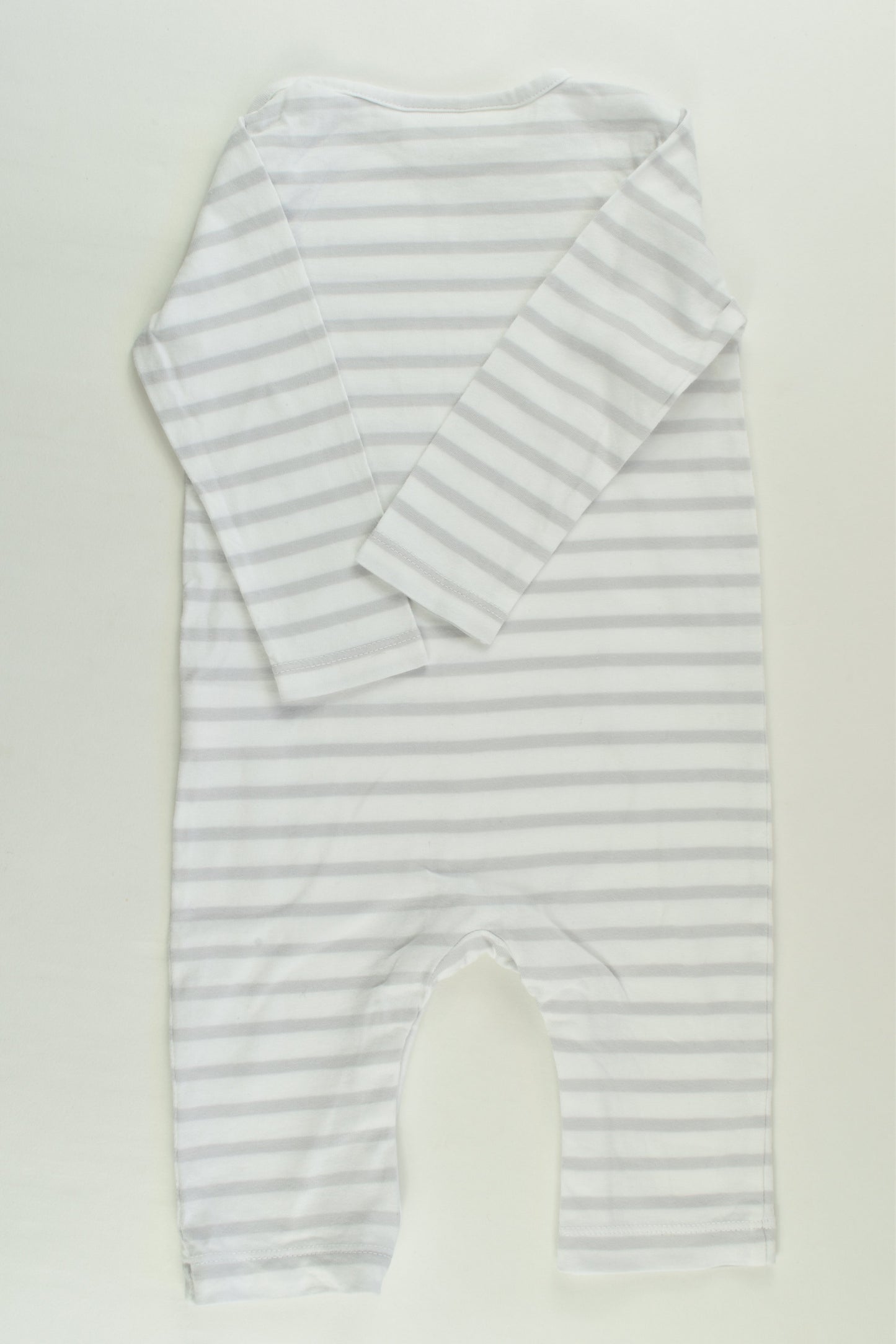 The Little White Company (London) Size 00 (3-6 months) Striped Romper