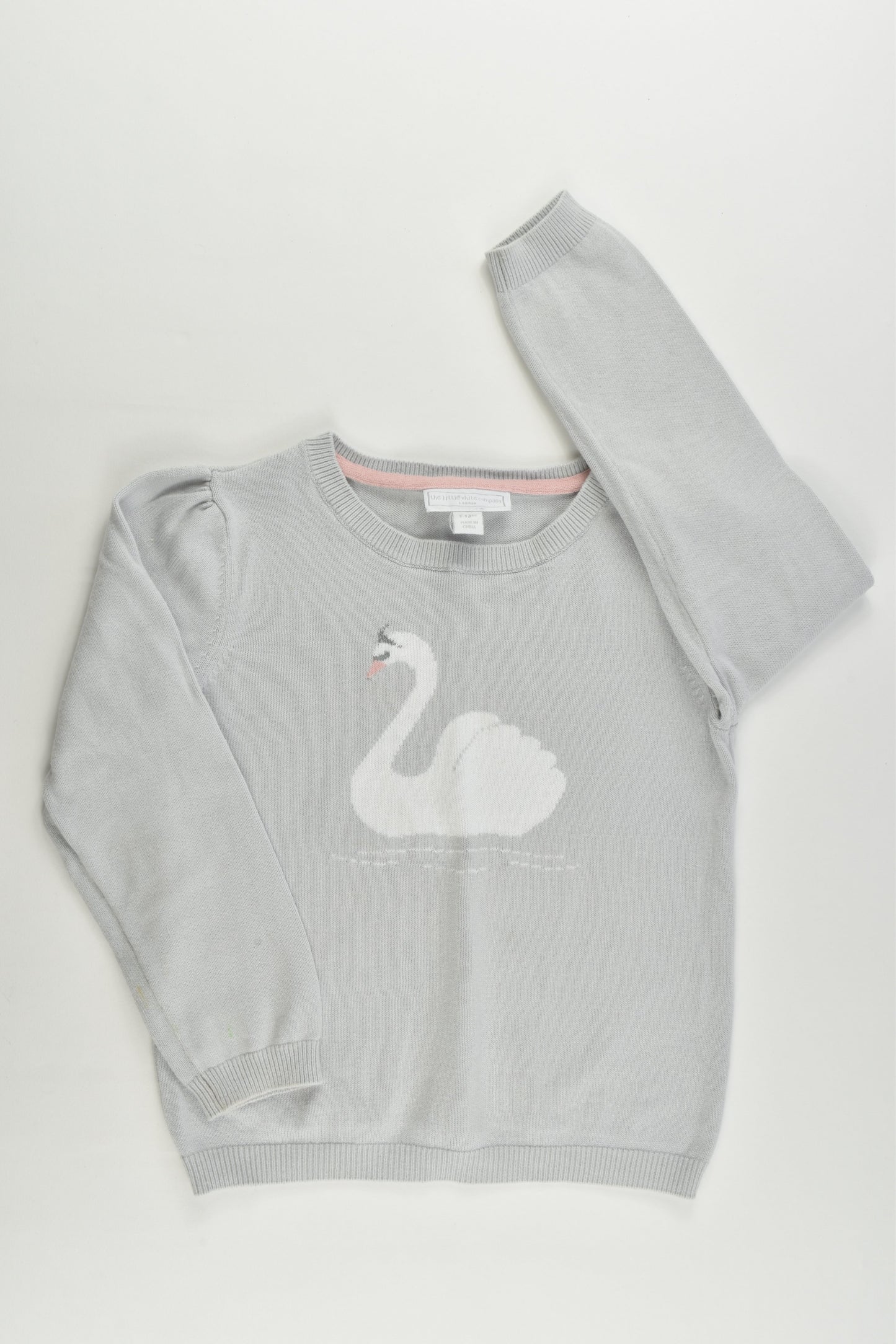 The Little White Company (London) Size 3-4 Swan Knitted Jumper