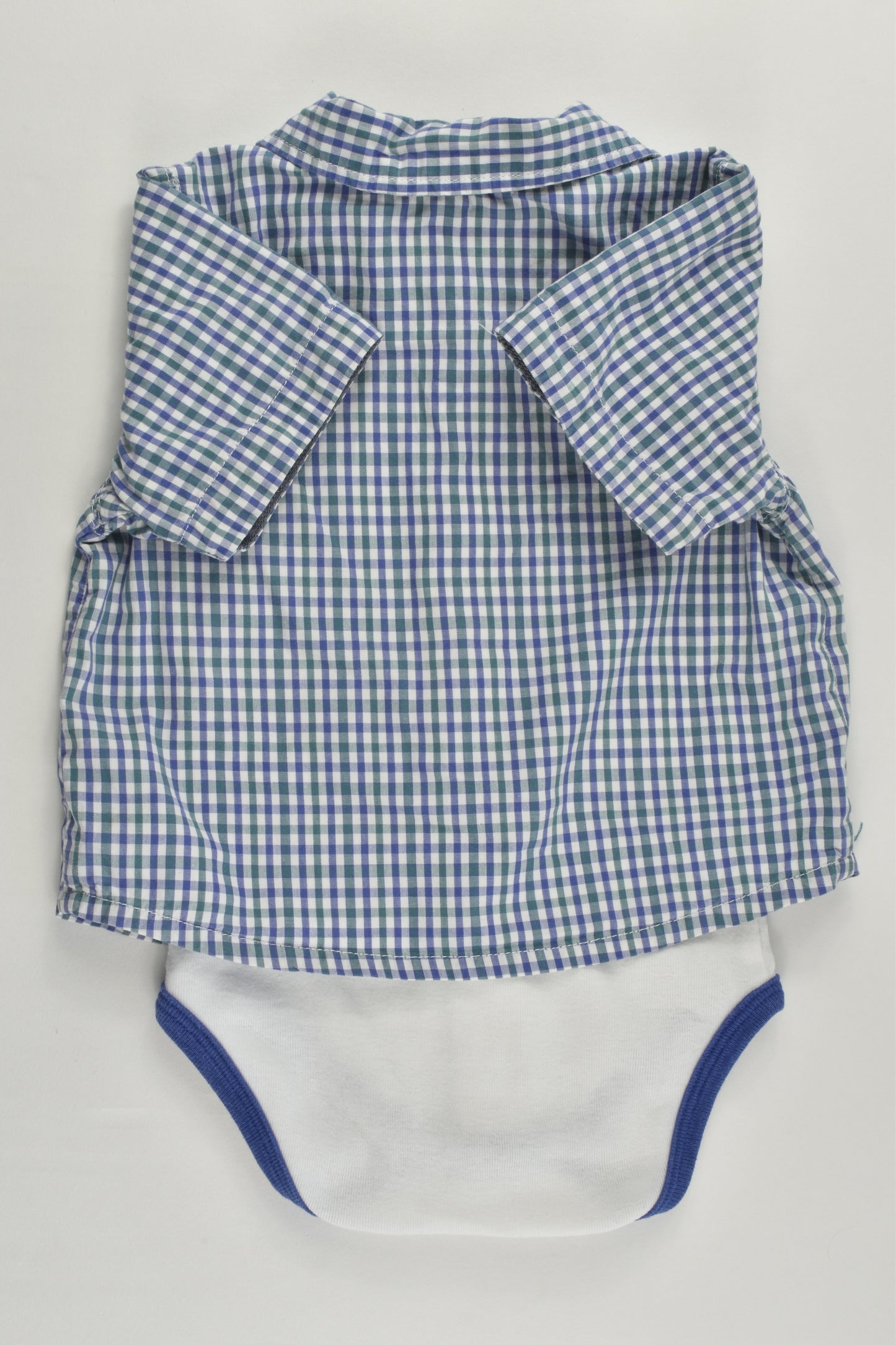 Timberland Size 0 (12 months, 74 cm) Checked Shirt with Bodysuit Underneath