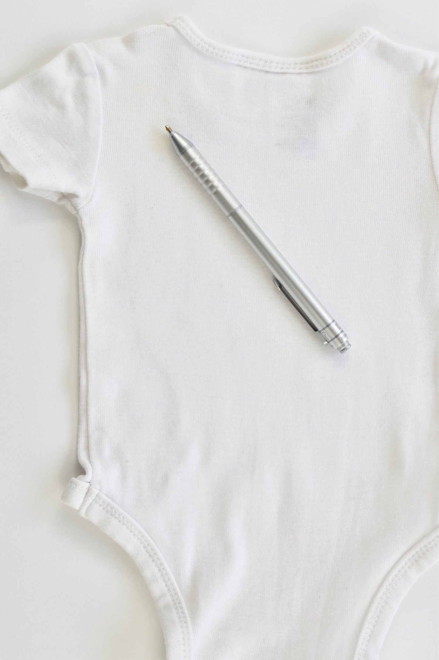 Tiny Little Wonders Size 000 (0-3 months) 3 White Cotton Bodysuits