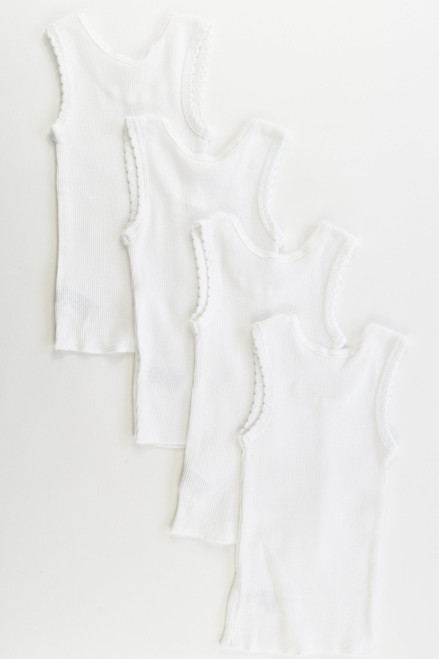 Tiny Little Wonders Size 000 (0-3 months, 62 cm) Singlet x4