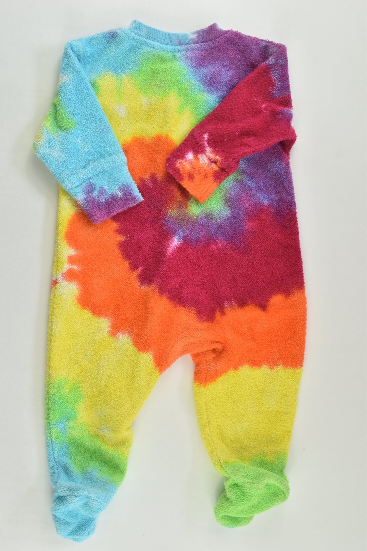 Tiny Little Wonders Size 0000 Tie-dye Footed Terry Romper