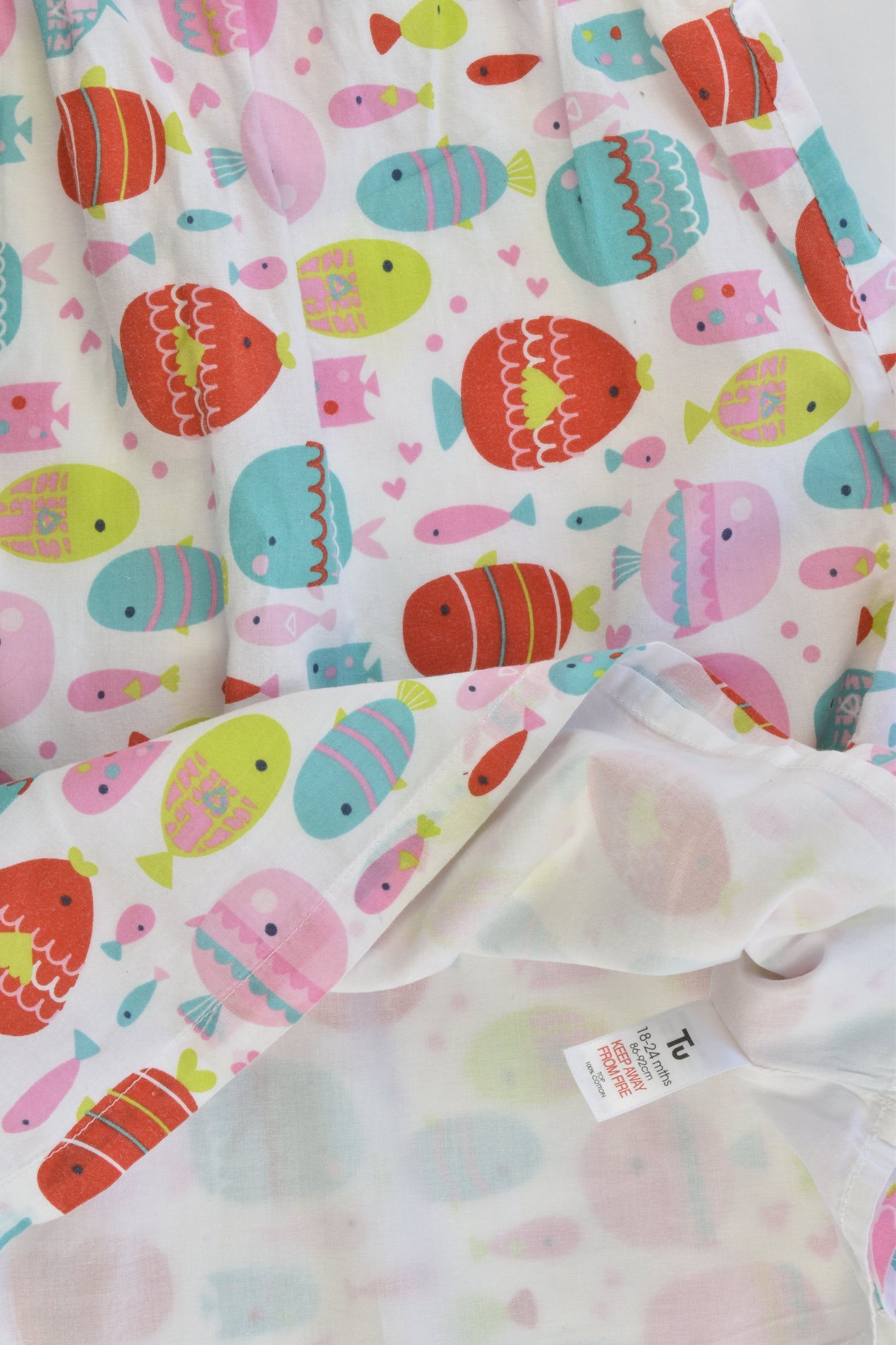 Tu Size 2 (86-92 cm) Lined Fish Dress