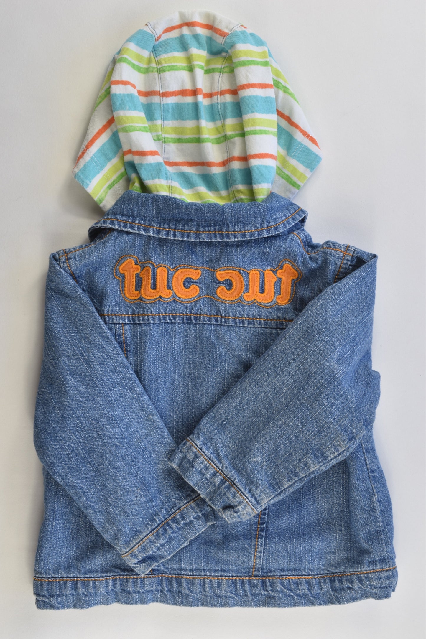 Tuc Tuc (Spain) Size 0 (9 months, 71 cm) Lined Hooded Denim Jacket