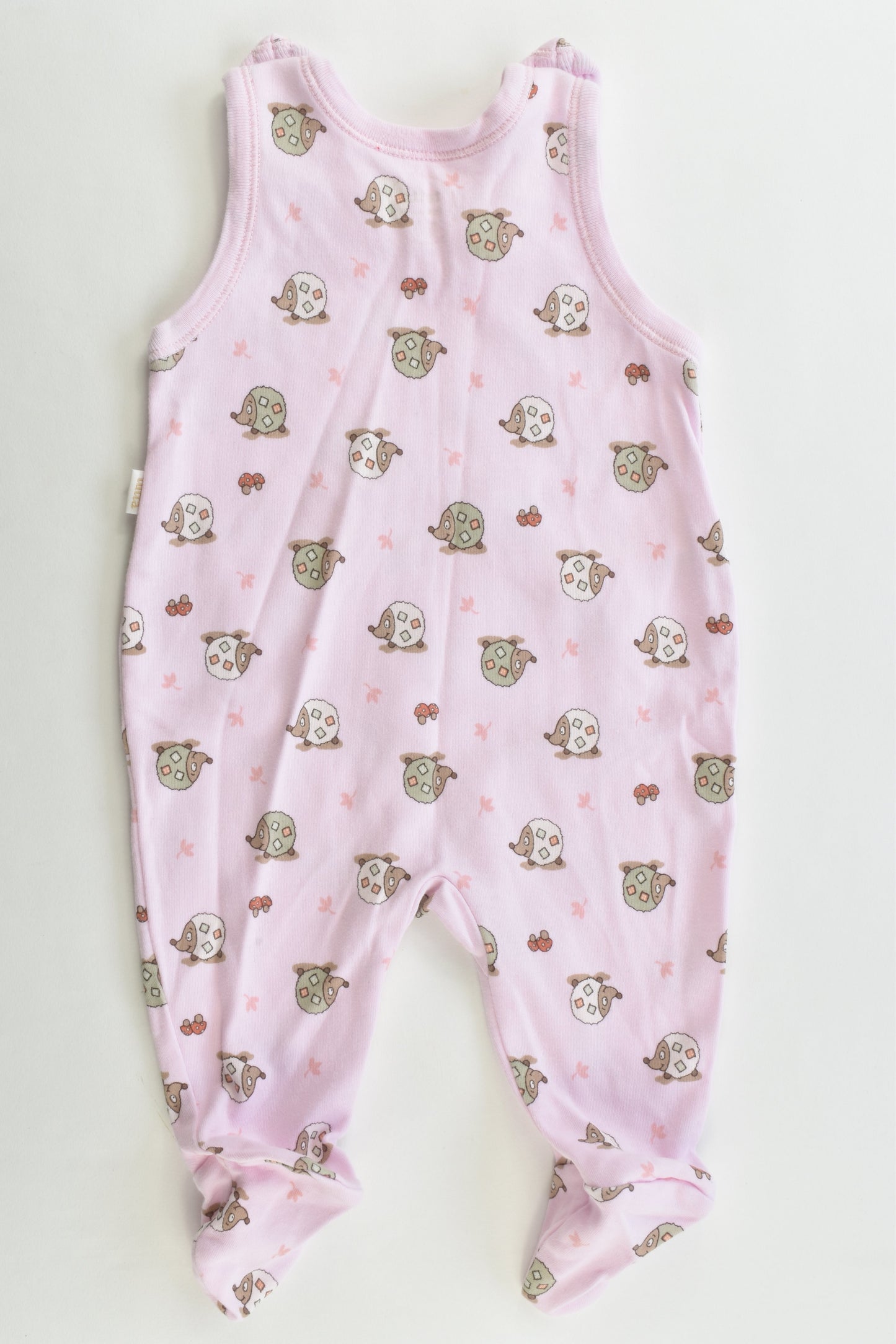 Tutta (Finland) Size 50 cm (000) Hedgehogs Footed Overalls