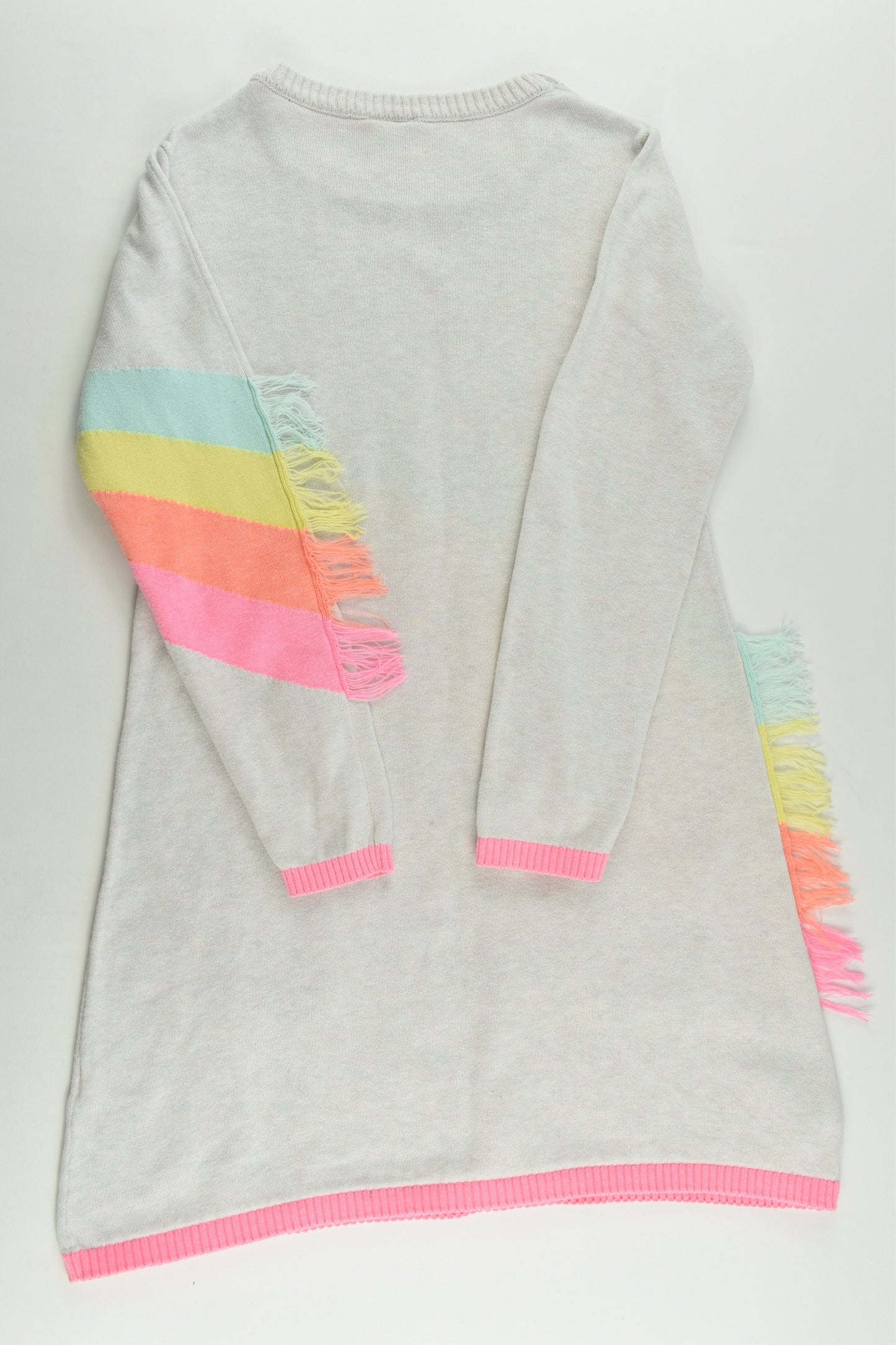 Tutus and Tambourines Size 6 Knitted Rainbow Dress
