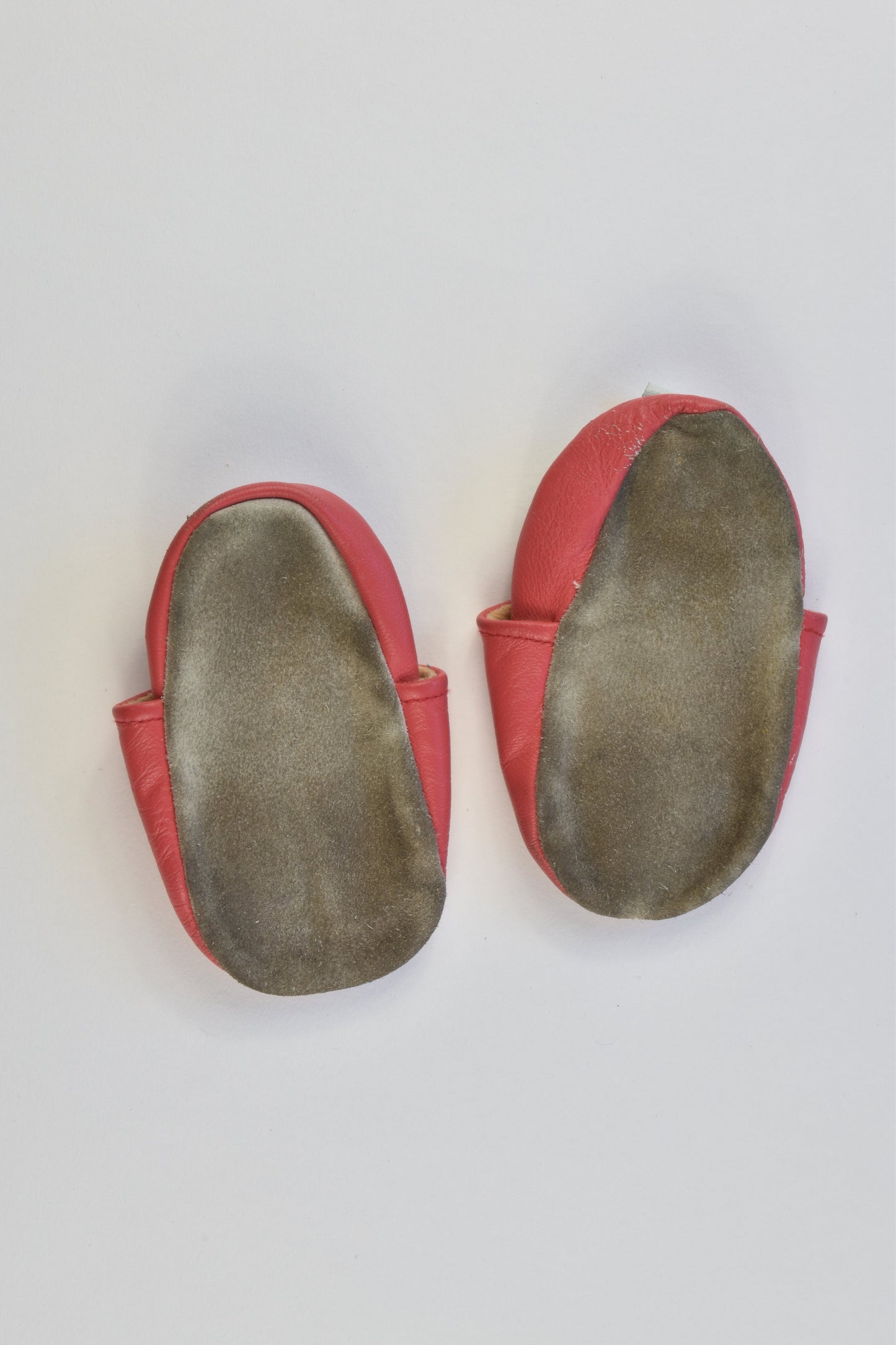Wee Babes Size 3 (Approx 6-12 months) Flowers Soft Leather Baby Slippers