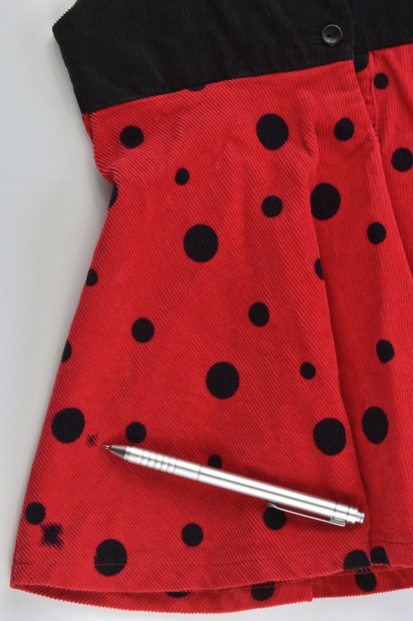 Woof Woof Size 1 Ladybug Cord Dress