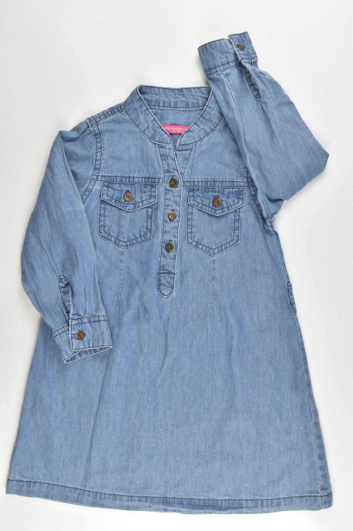 Young Dimension Size 2-3 Soft Denim Dress
