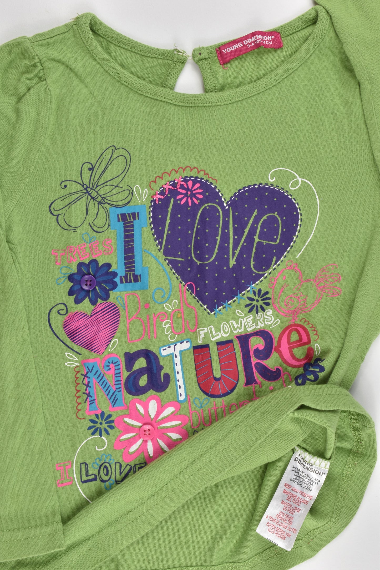 Young Dimension Size 3-4 Top