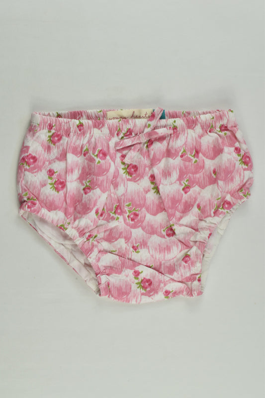 Young Hearts Size 2 Roses Lined Bloomers
