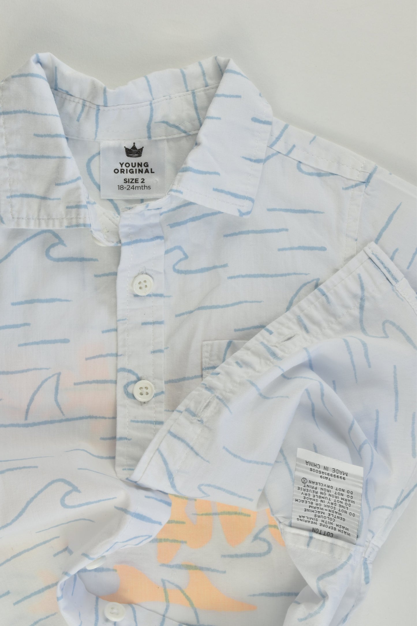 Young Original Size 2 'Make Waves' Shirt
