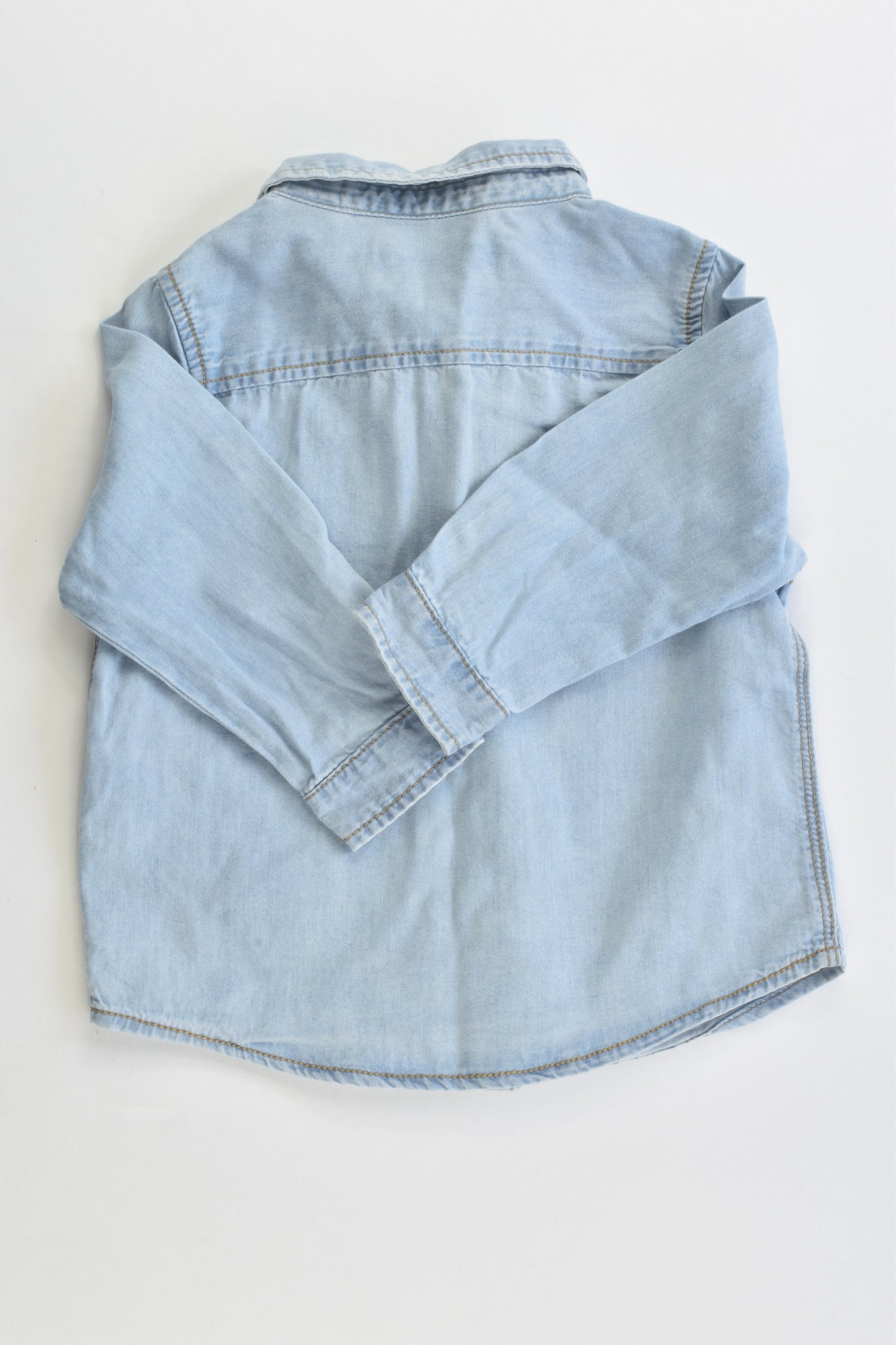 Zara Size 0 (6/9 months, 74 cm) Lightweight Casual Denim Shirt