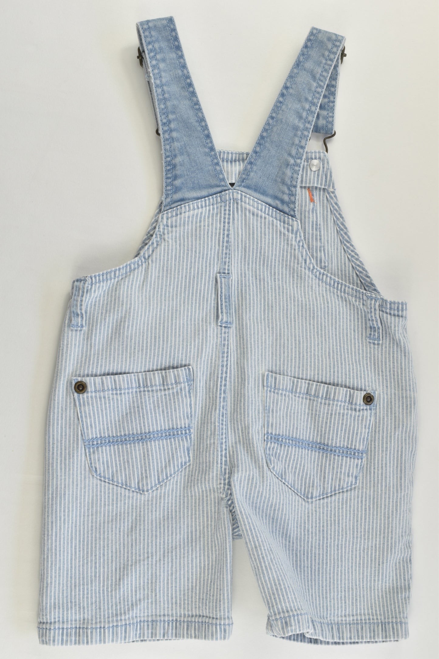 Zara Size 0 (6/9 months) Stretchy Striped Short Overalls