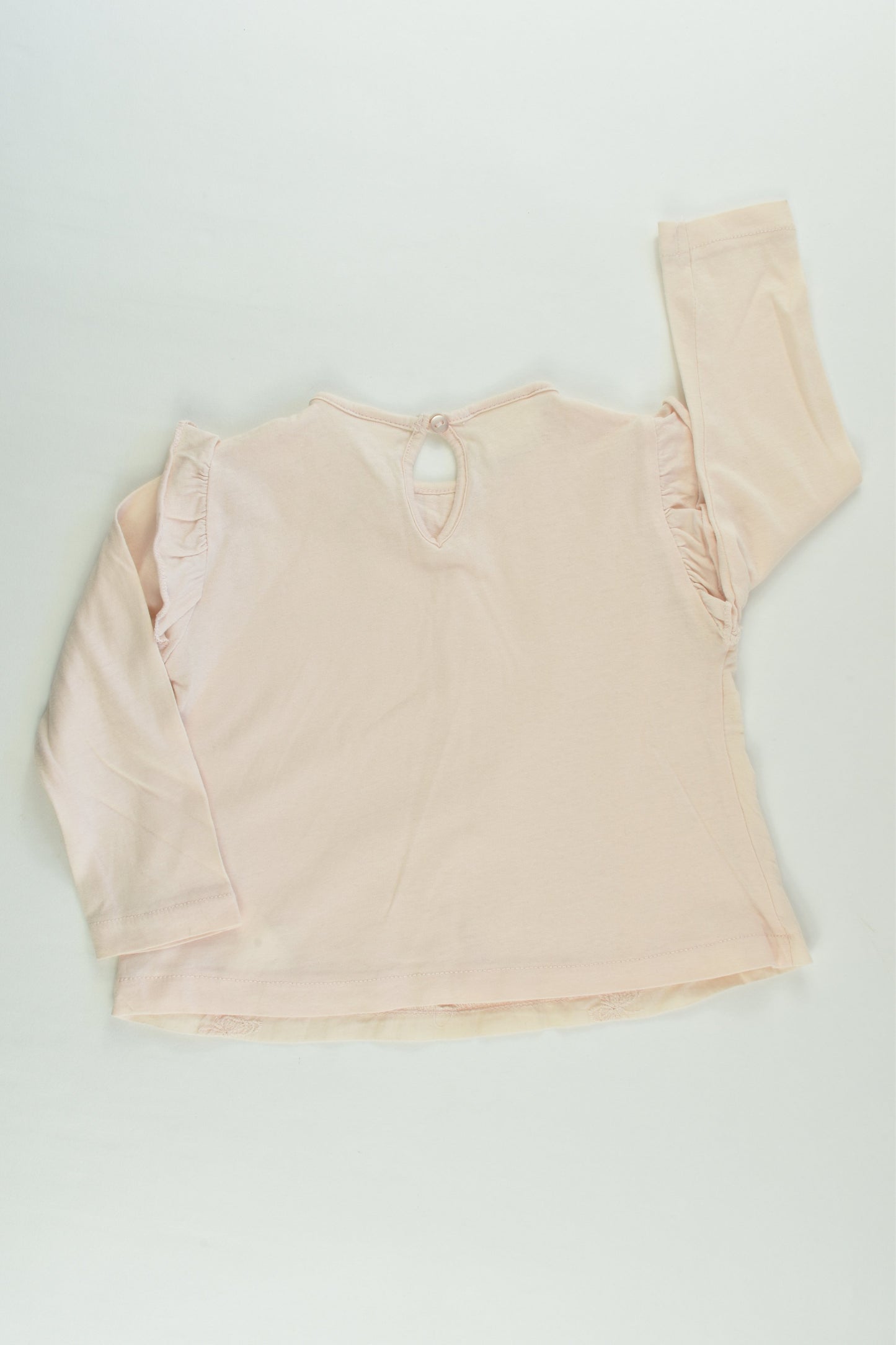 Zara Size 0 (9/12 months, 80 cm) Butterflies Lined Top/Blouse