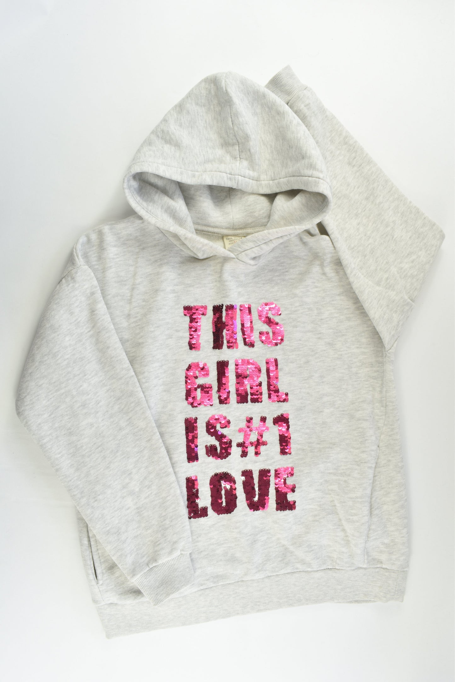 Zara Size 11/12 (152 cm) Reversible Sequins Hooded Jumper