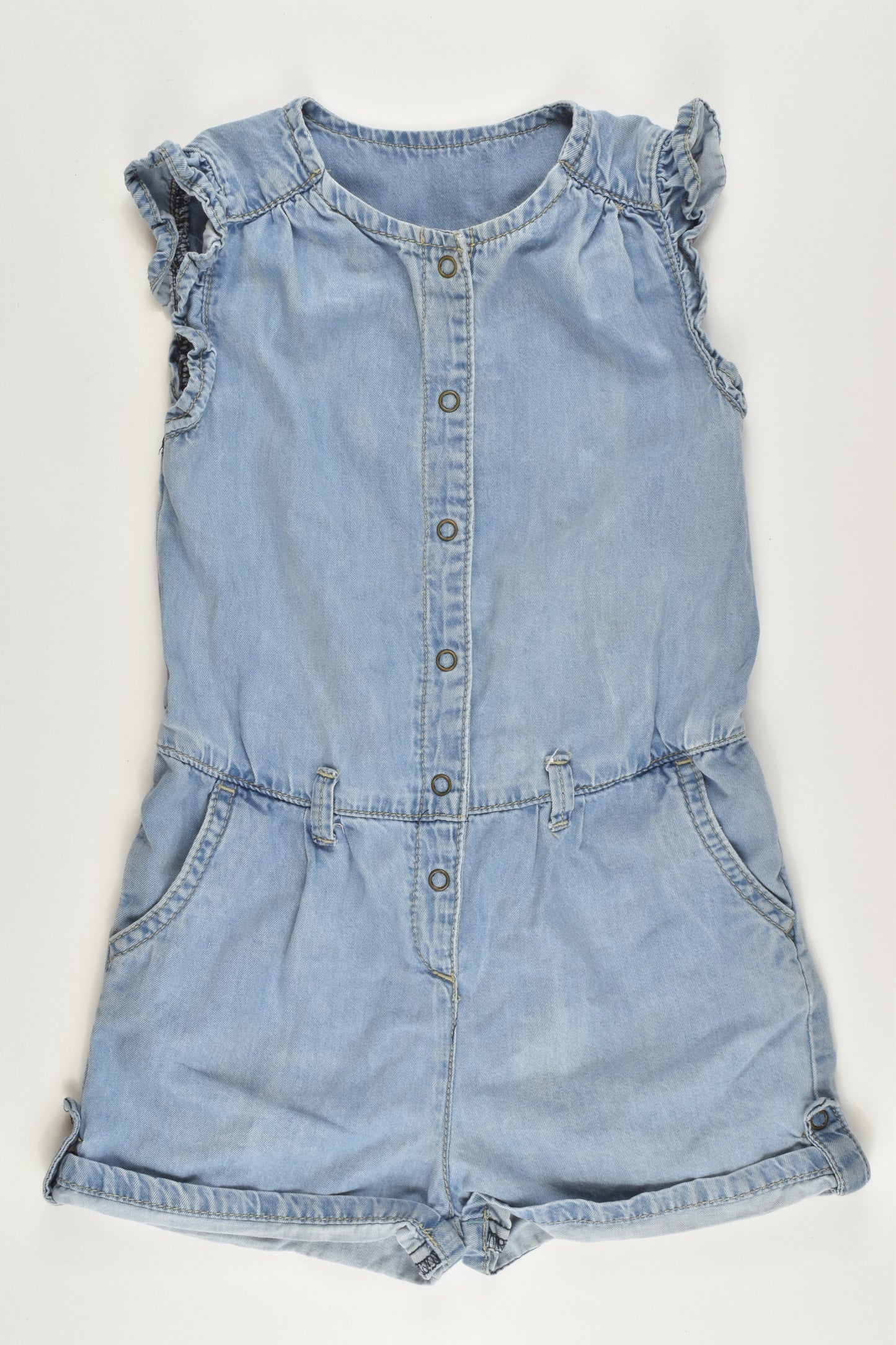 Zara Size 18-24 months Soft Denim Playsuit