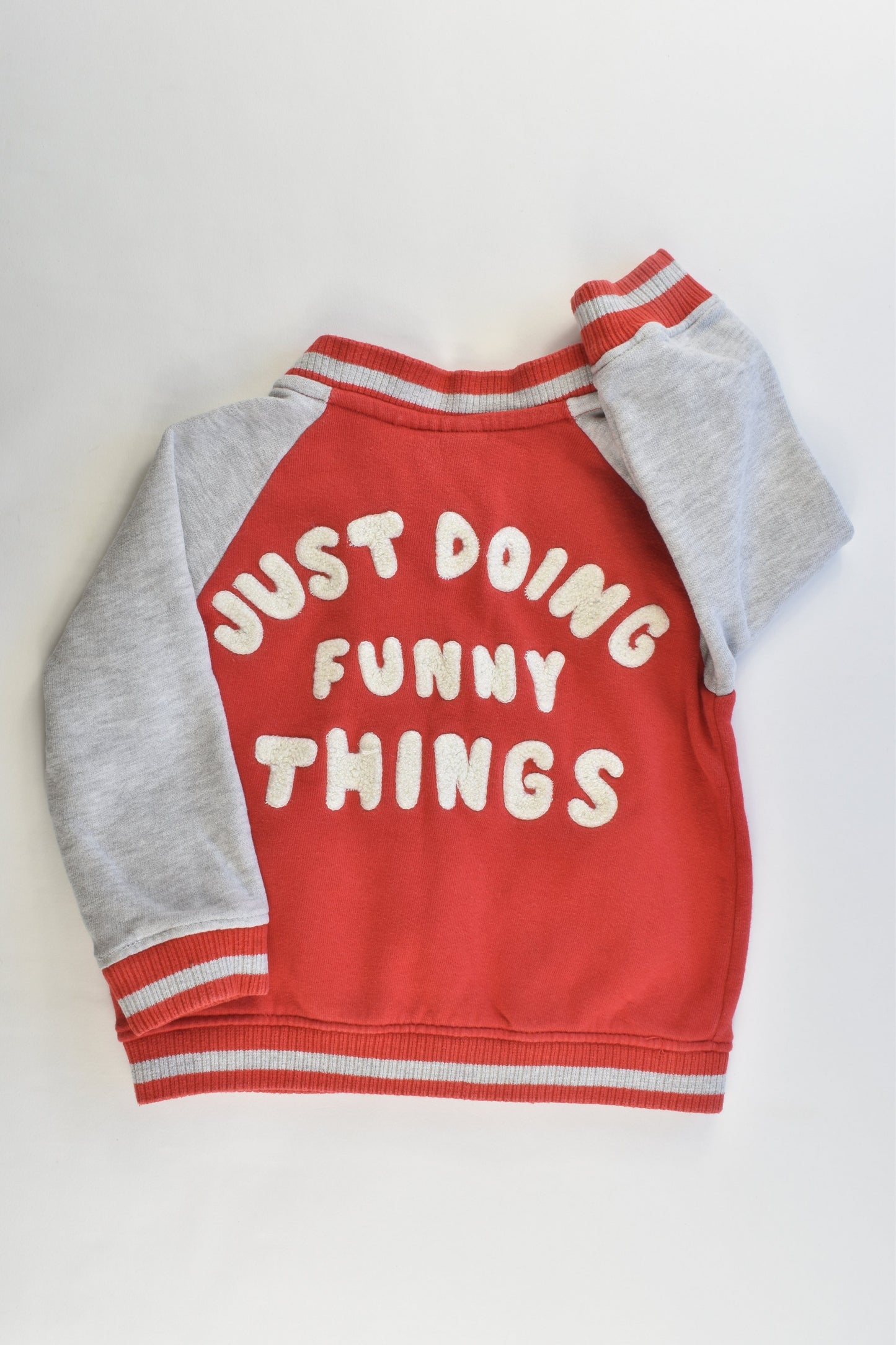 Zara Size 2/3 (98 cm) "Just Doing Funny Things" Teddy Sweater Jumper