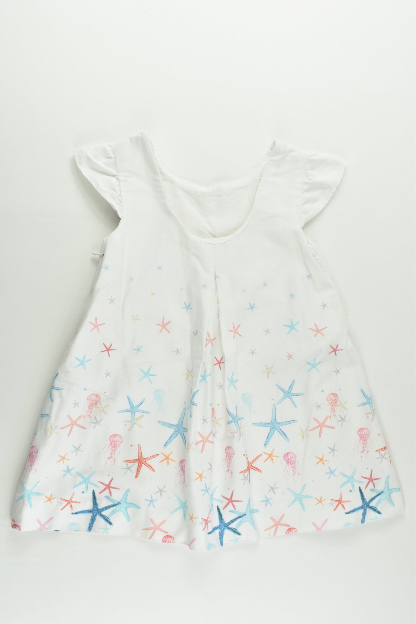 Zara Size 2/3 (98 cm) Starfish and Jellyfish Lined Dress