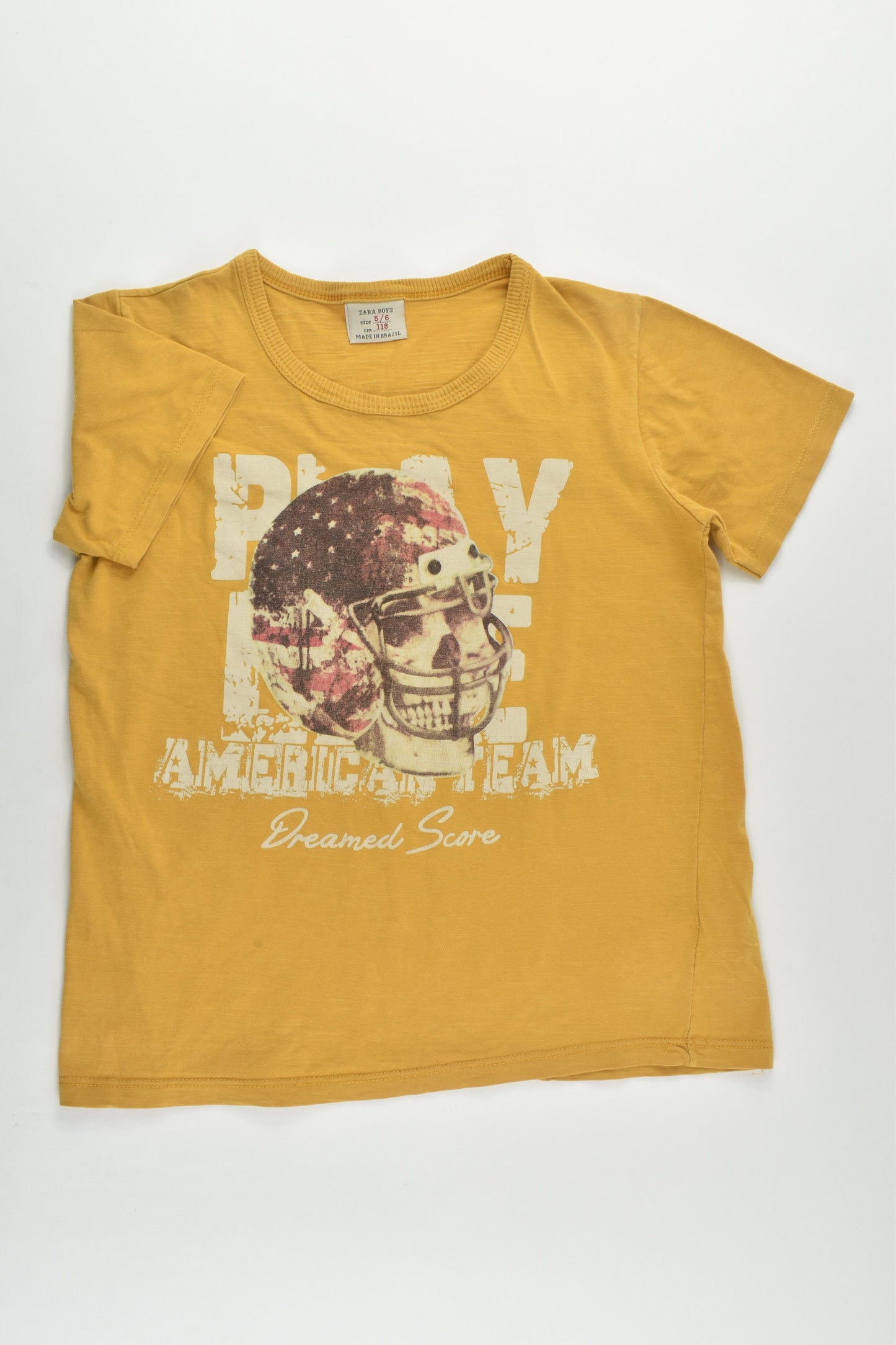 Zara Size 5/6 (118 cm) 'Dreamed Score' T-shirt
