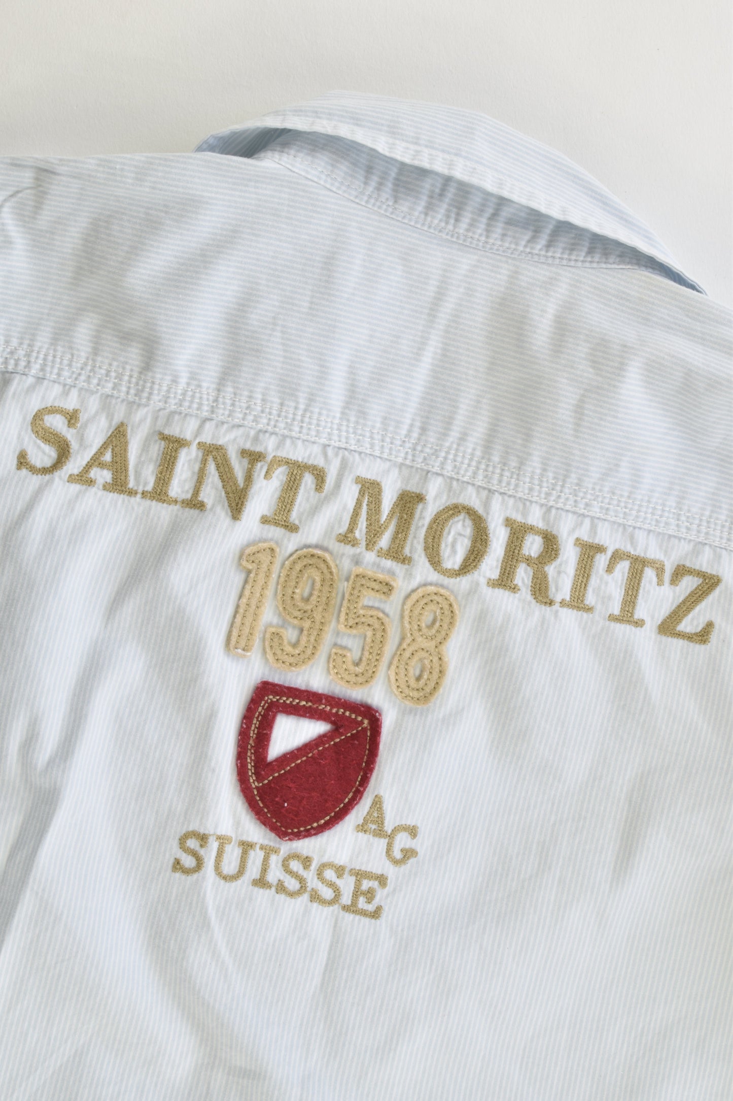 Zara Size 6-7 "Saint Moritz Suisse" Collared Shirt