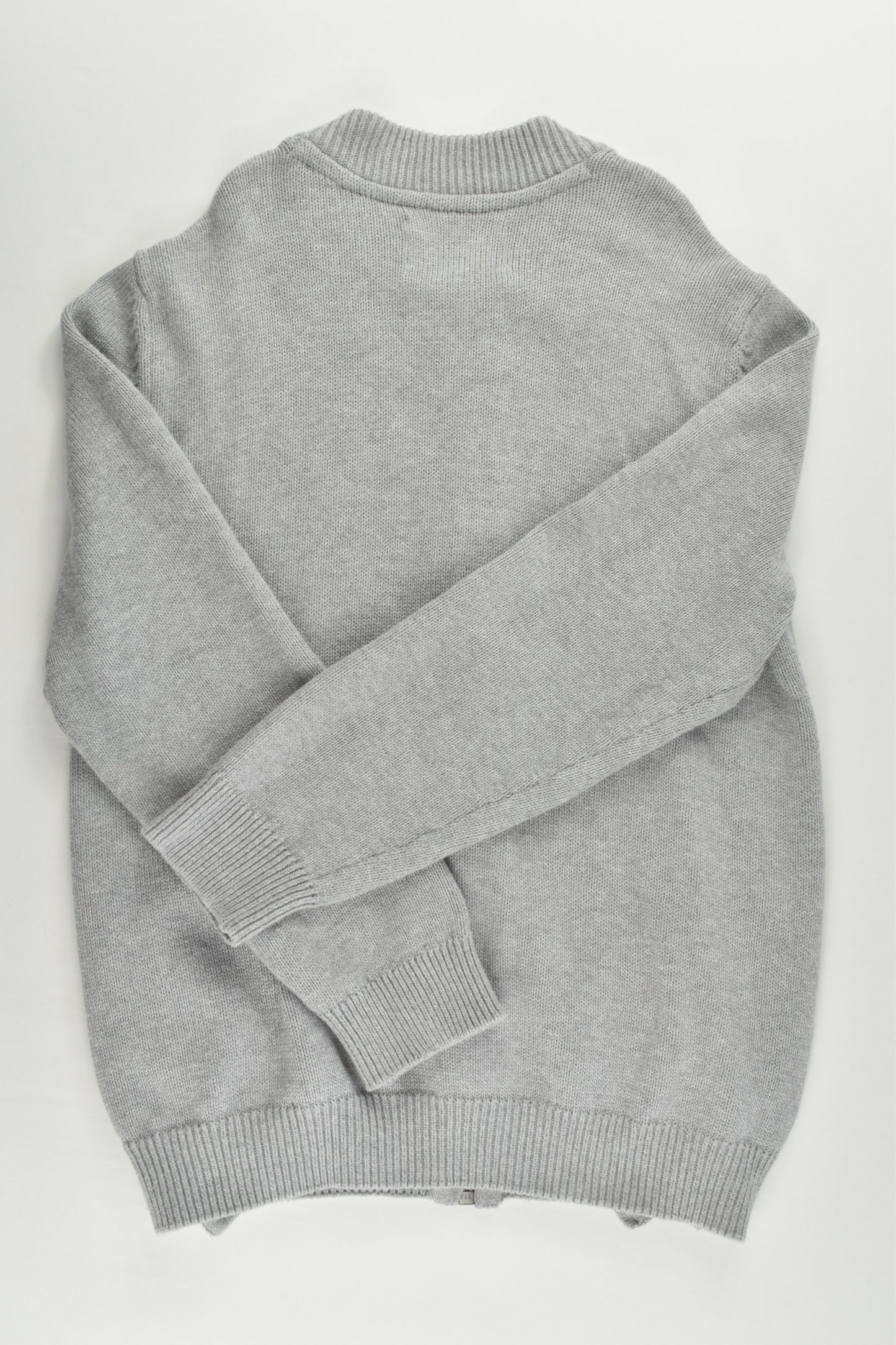 Zara Size 8 (128 cm) Grey Knitted Jumper