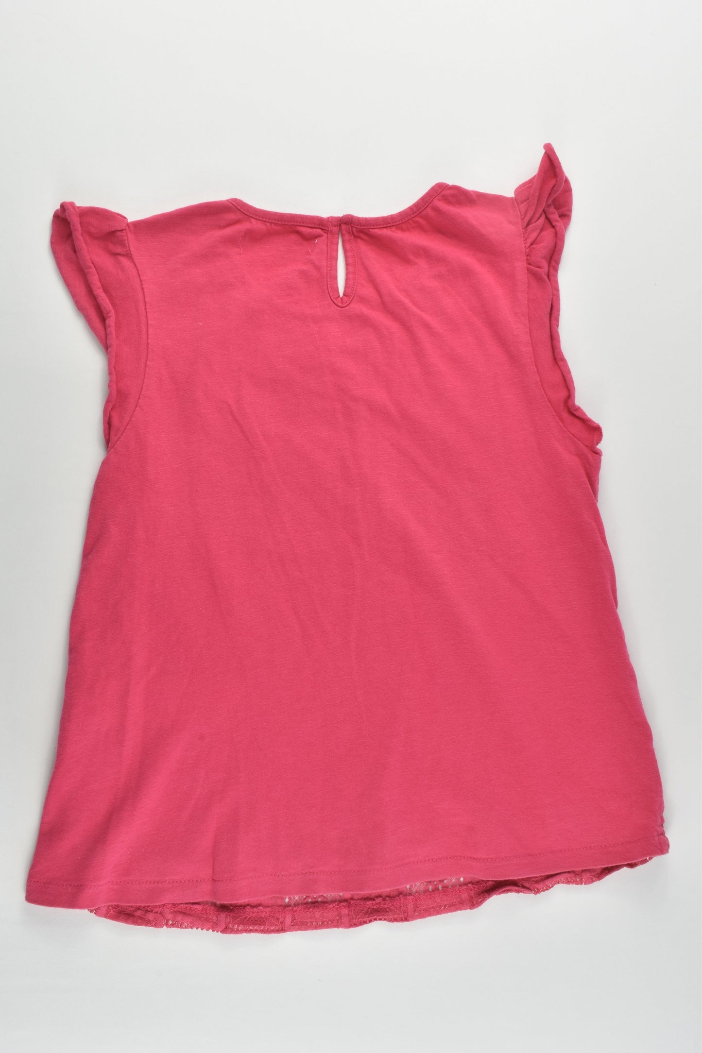 Zara Size 8 (128 cm) Lined Lace T-shirt