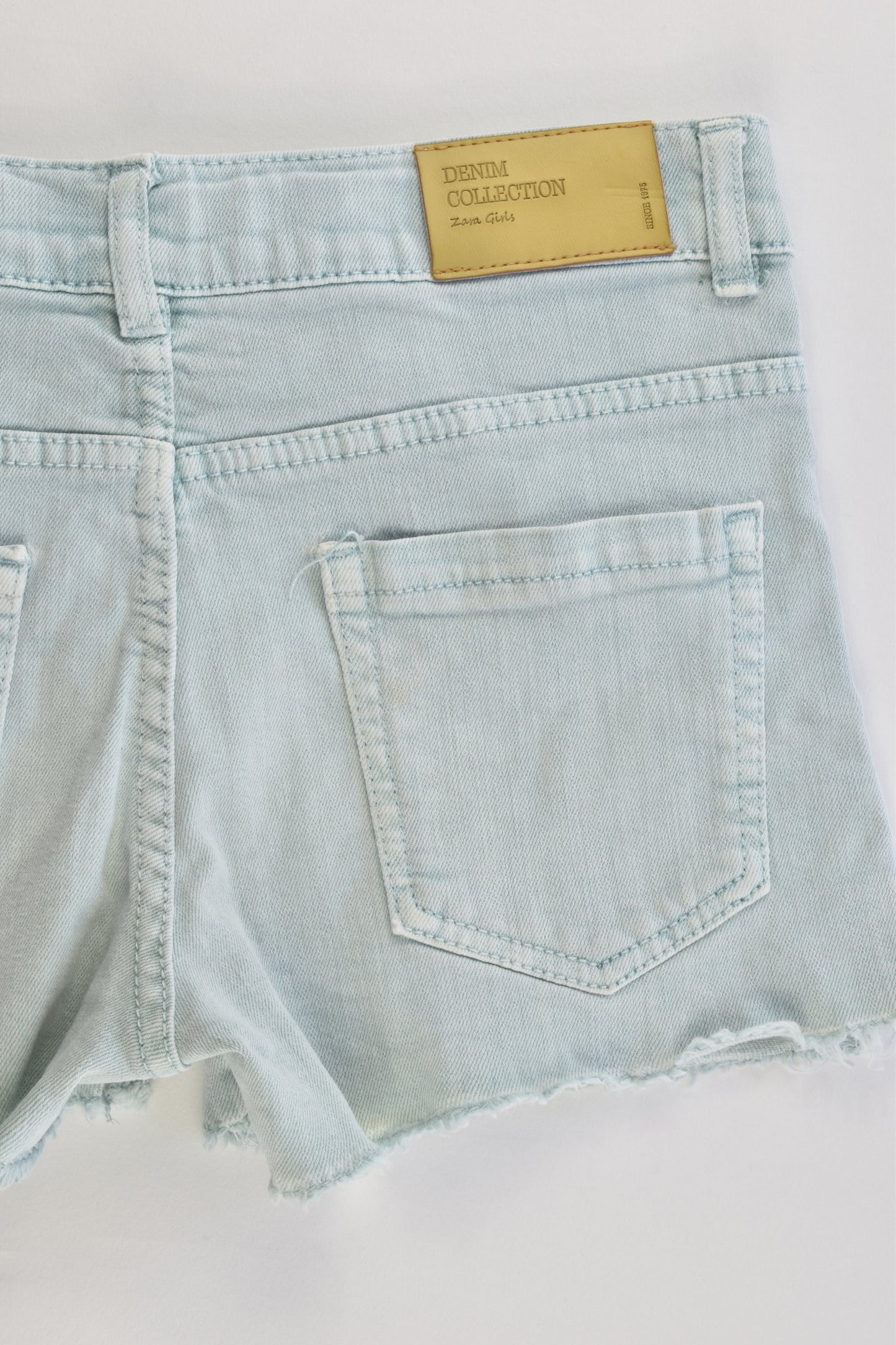 Zara Size 9 (134 cm) Stretchy Denim Shorts