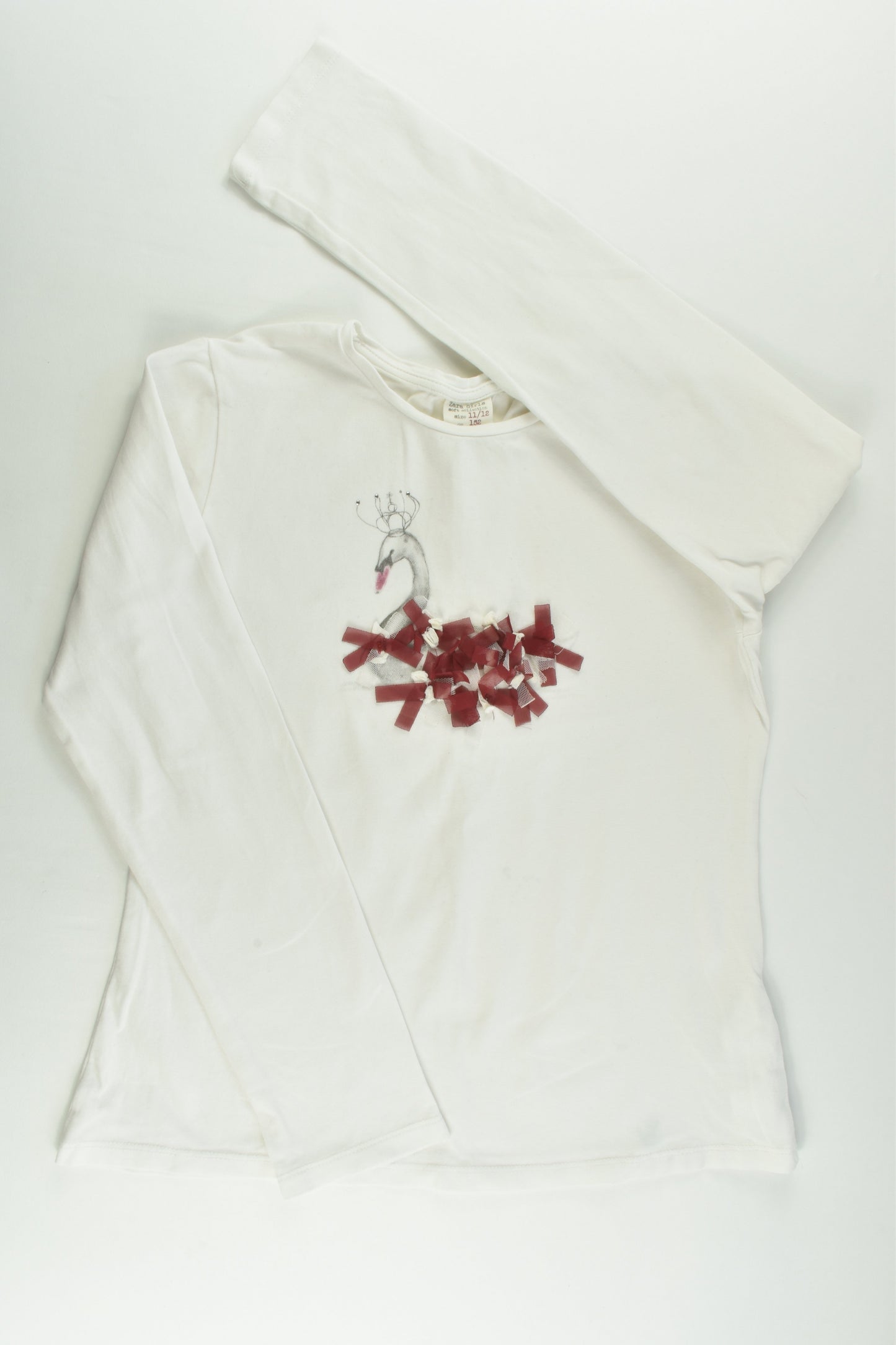 Zara Soft Collection Size 11/12 (152 cm) Swan Top