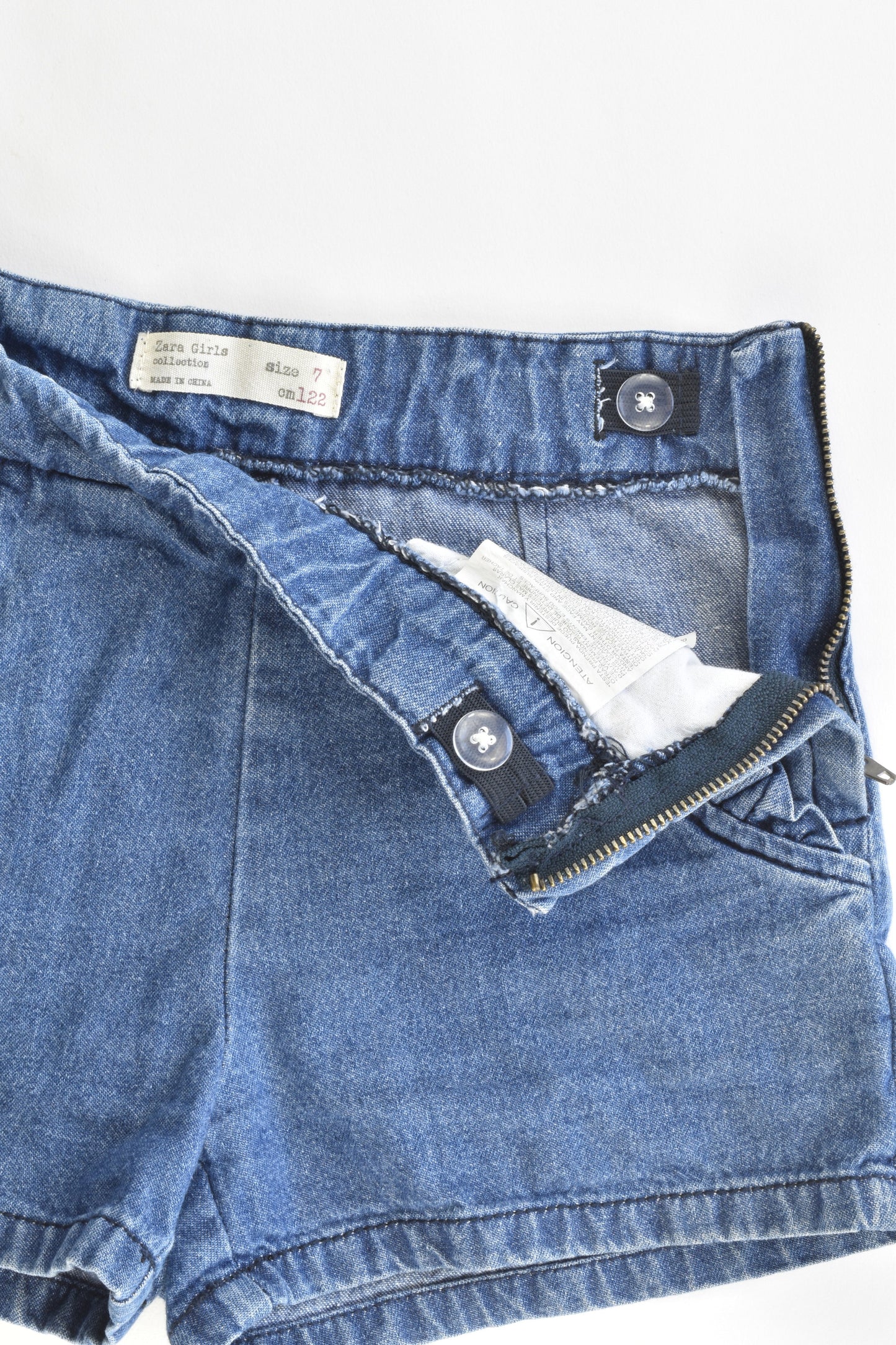 Zara Spain Size 7 (122 cm) Soft Denim Shorts