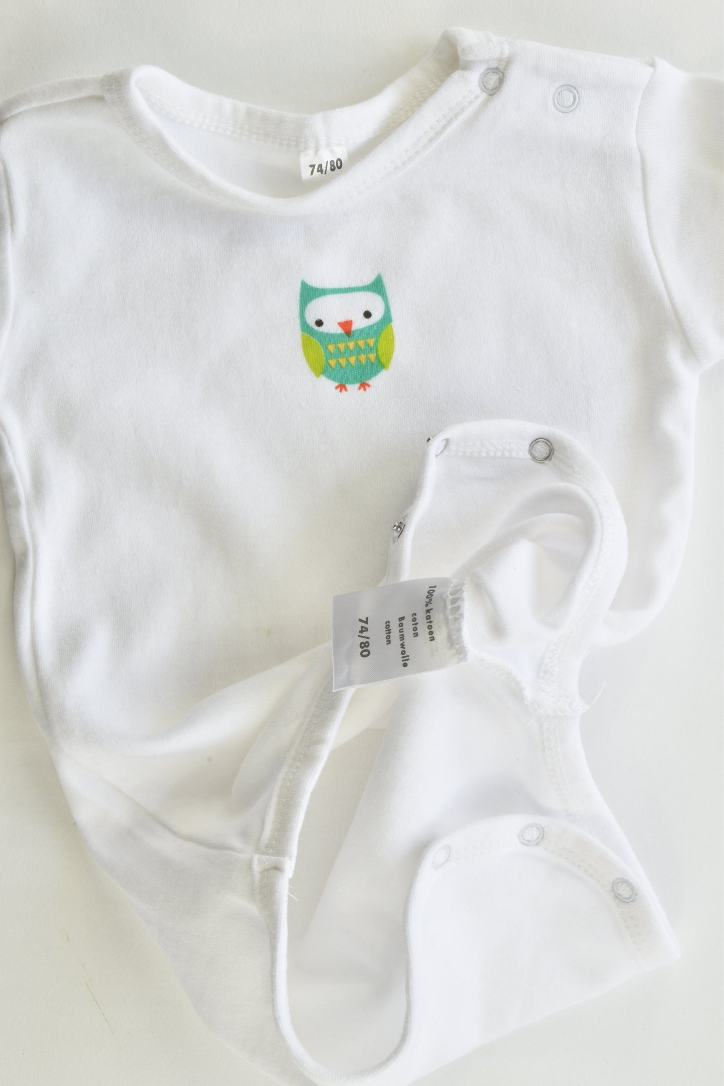 Zeeman (Netherlands) Size 74/80 cm (0) Owl Bodysuit