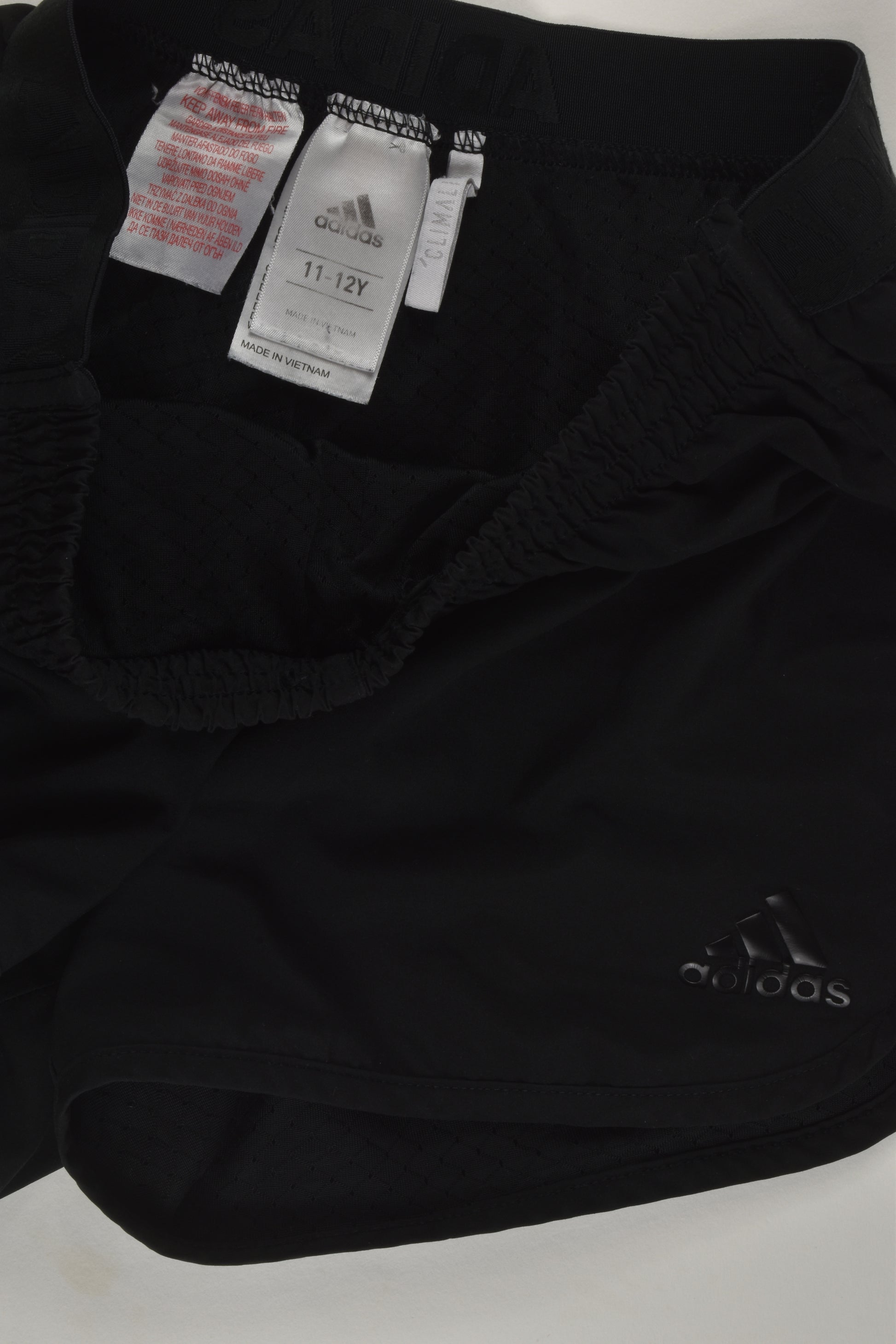 Adidas Size 11-12 Black Sport Shorts