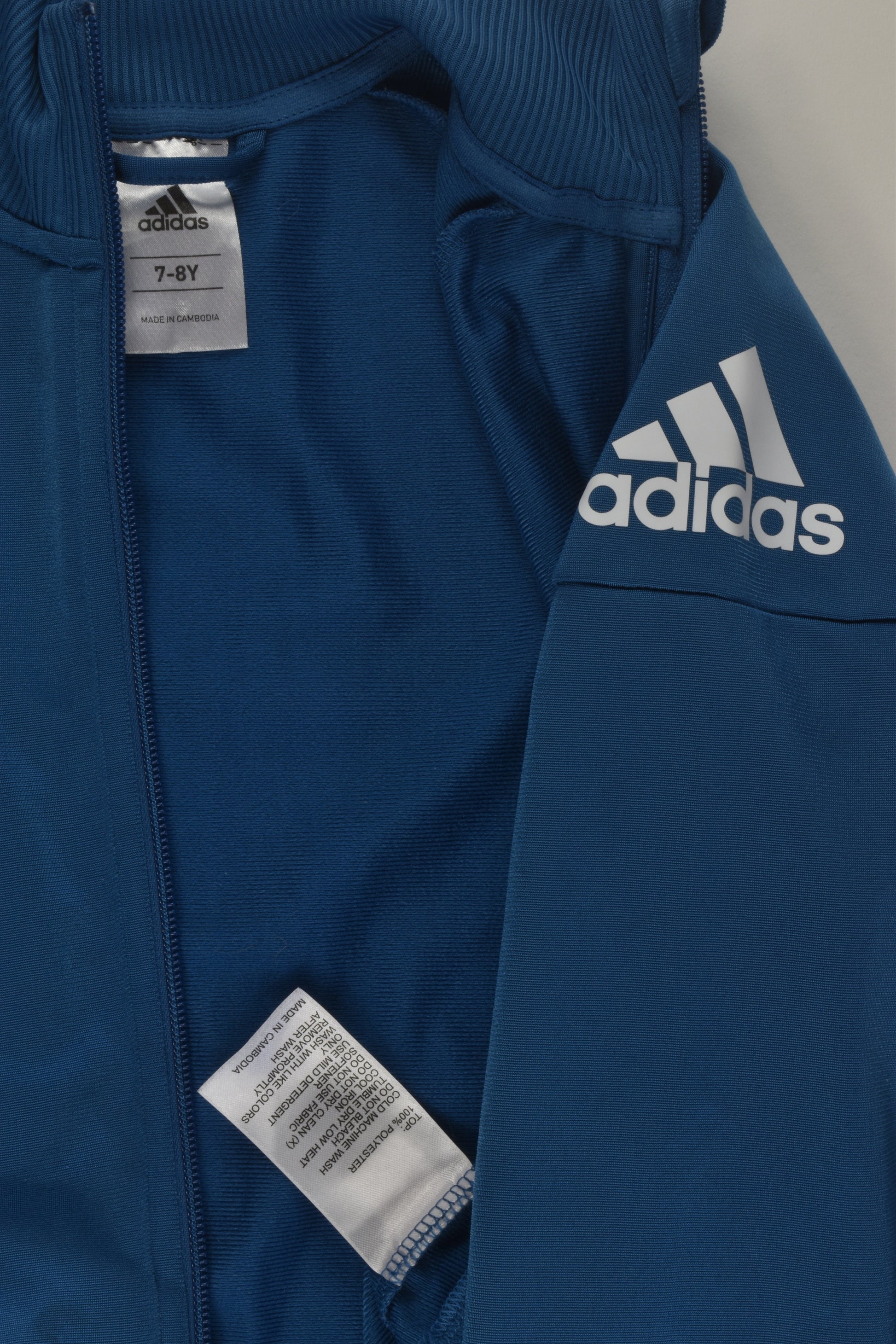 Adidas Size 7-8 Active Zip Jumper