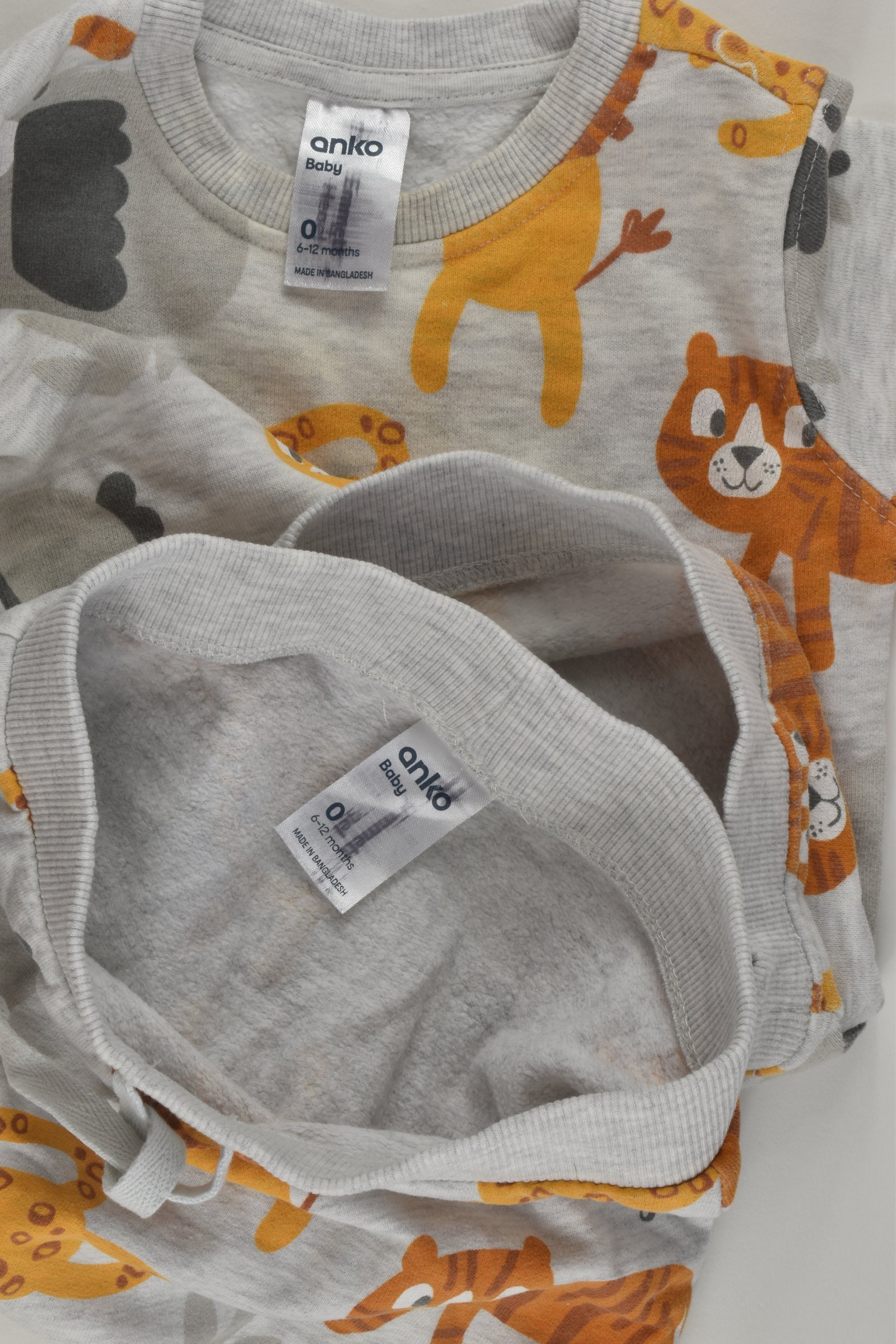 Anko Size 0 Animal Tracksuit