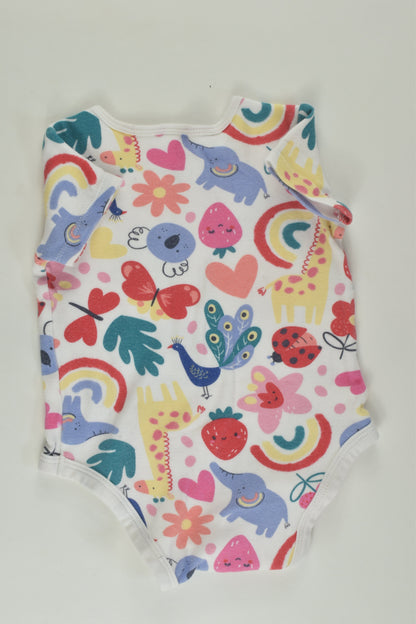 Anko Size 00 Colourful Bodysuit