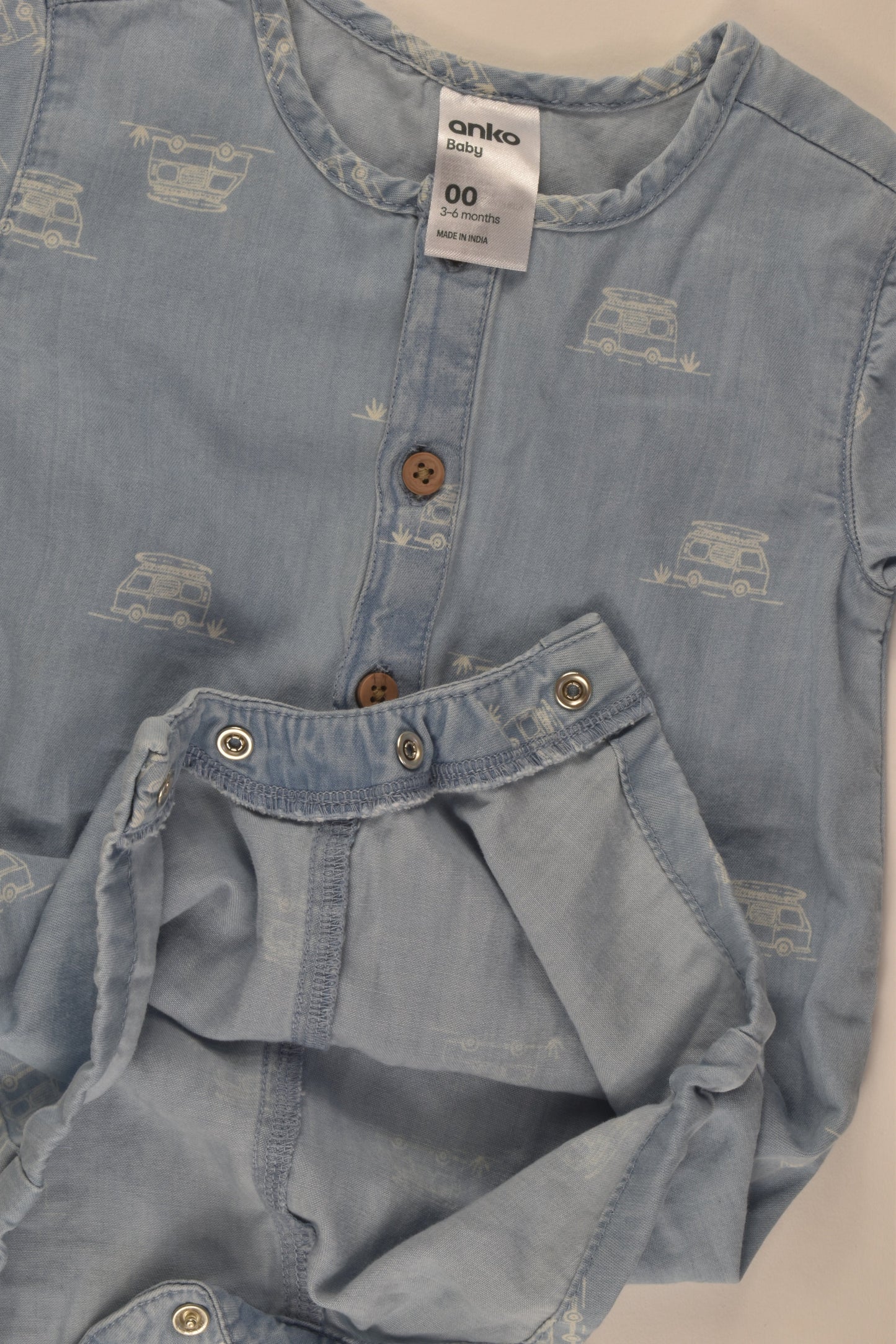 Anko Size 00 Denim Romper