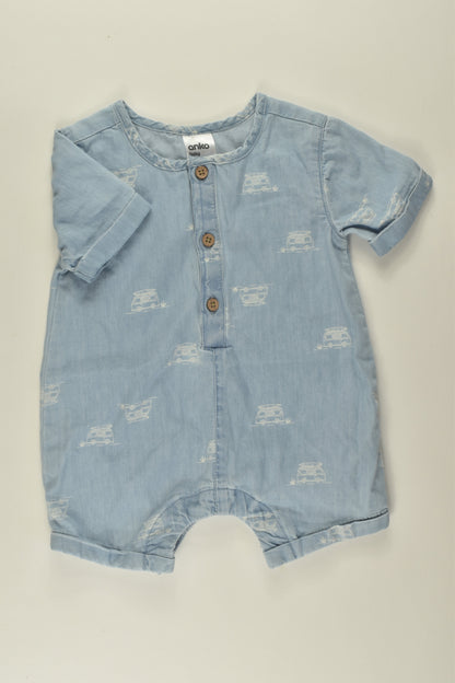 Anko Size 00 Denim Romper