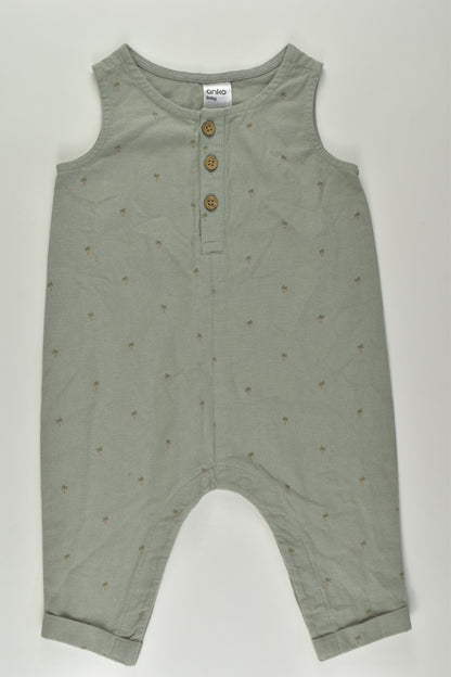 Anko Size 00 Linen-feel Overalls