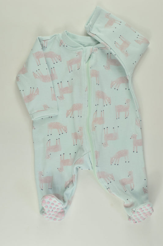 Anko Size 0000 Deer Romper