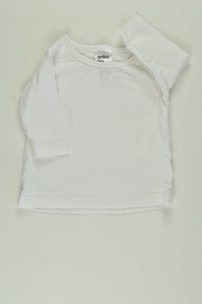 Anko Size 0000 White Top