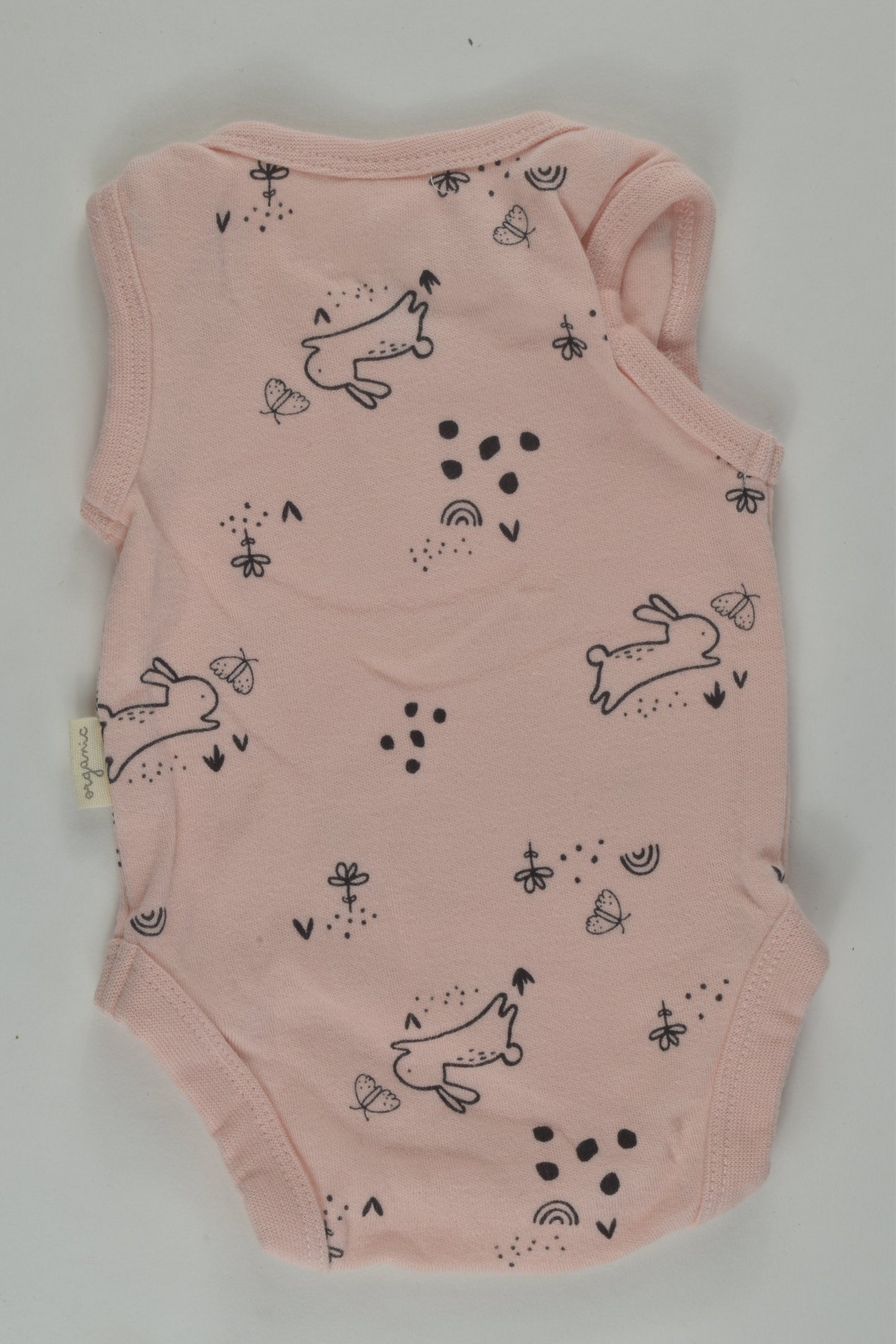 Anko Size 00000 Organic Bunny Bodysuit