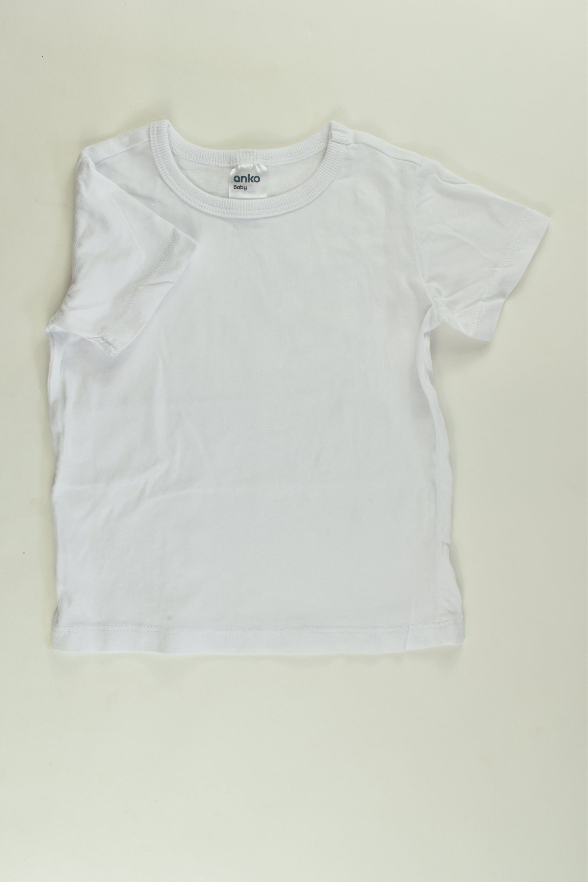 Anko Size 1 Plain White T-shirt