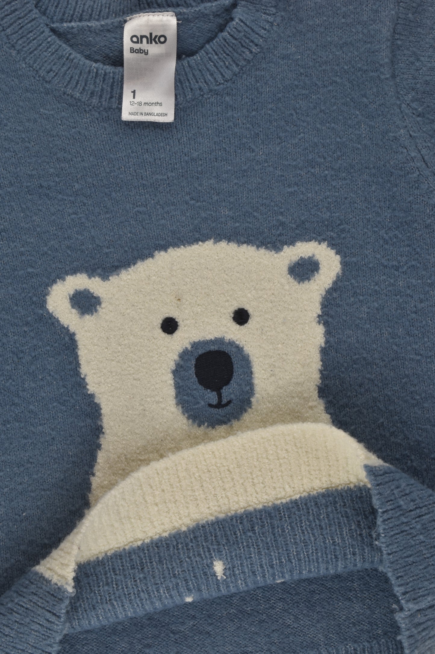 Anko Size 1 Polar Bear Knit Jumper