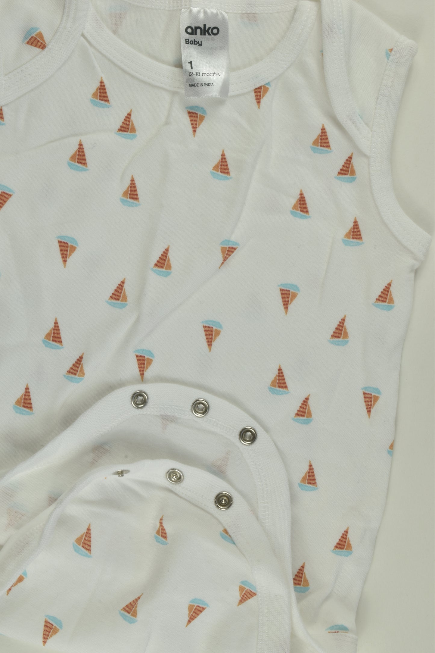 Anko Size 1 Sailboat Bodysuit