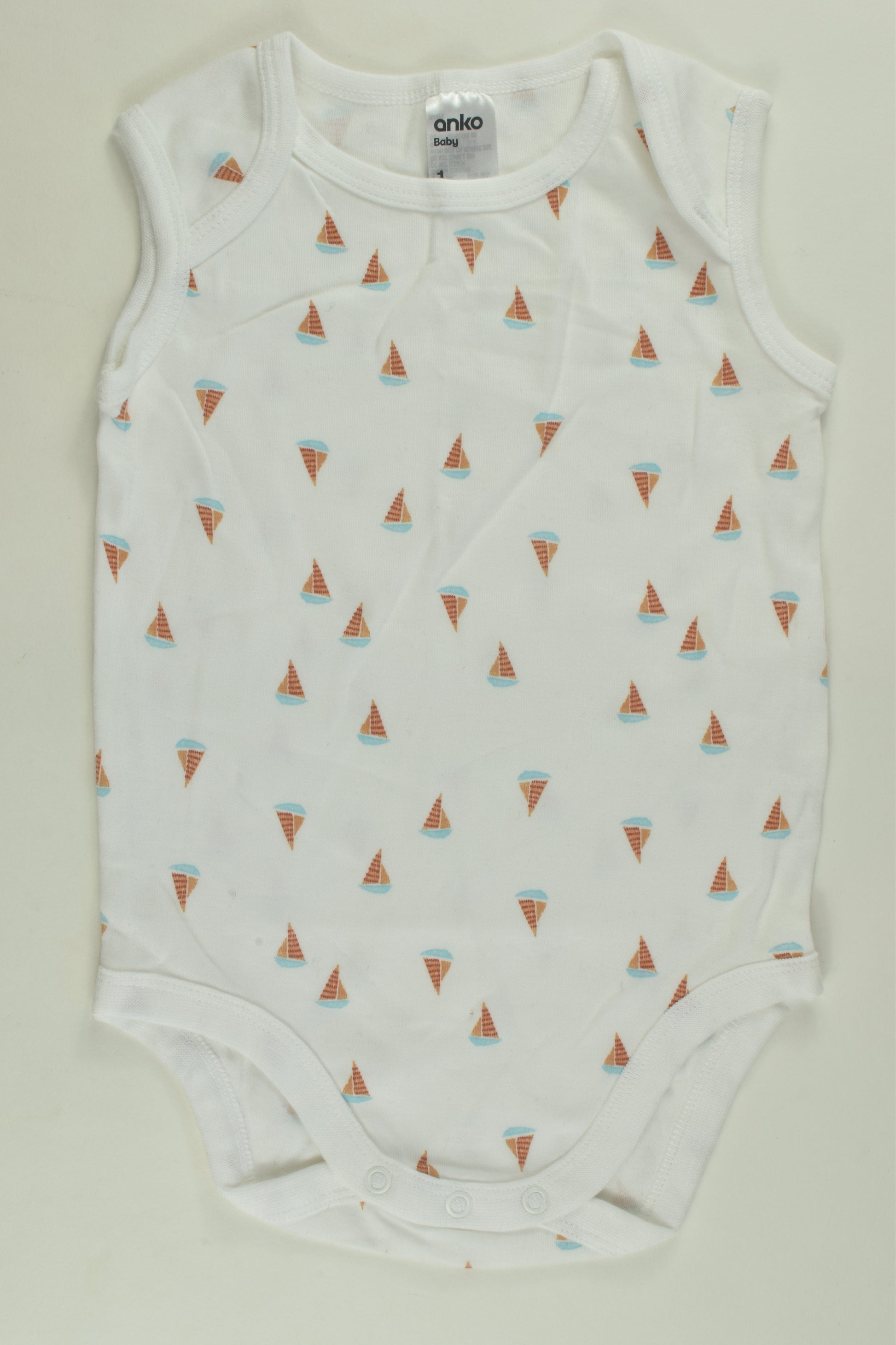 Anko Size 1 Sailboat Bodysuit
