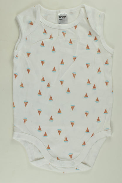 Anko Size 1 Sailboat Bodysuit